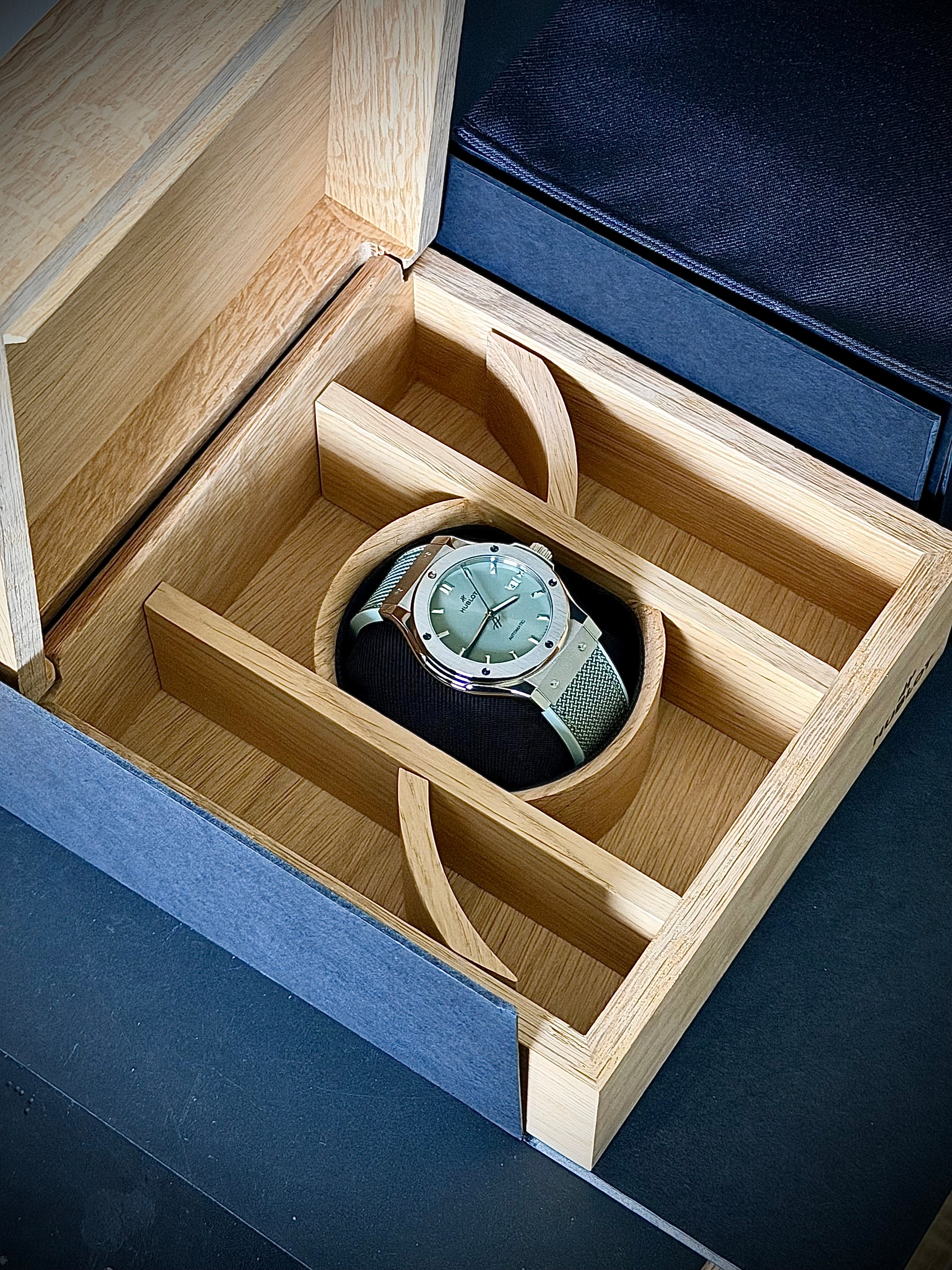 2026 HUBLOT CLASSIC FUSION TITANIUM SAGE GREEN 42MM, 542.NX.891G.NR, NEW RELEASE, FULL SET, INC GST