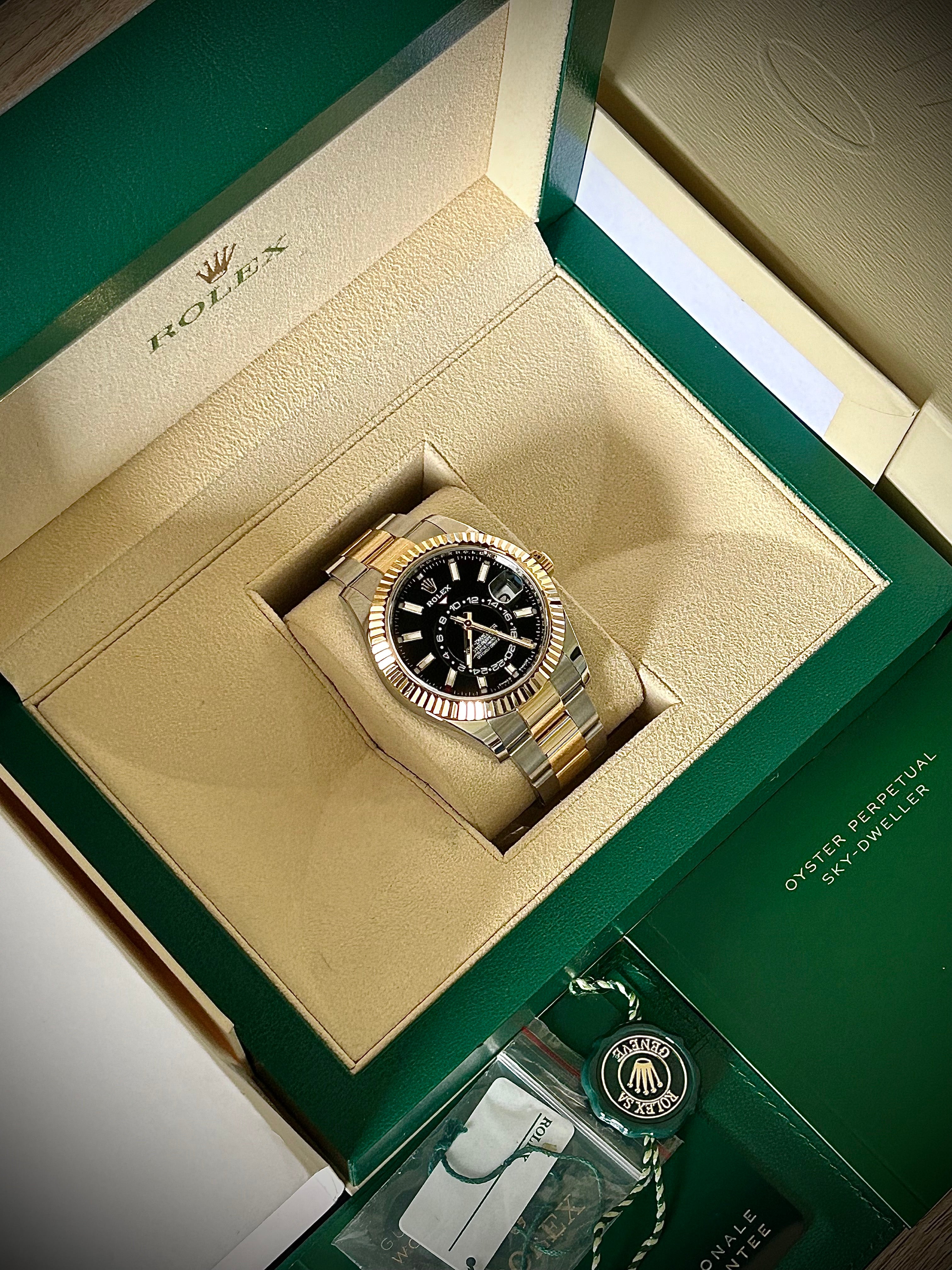 2023 ROLEX SKY DWELLER, TWO TONE, 336933, FULL SET, INC GST