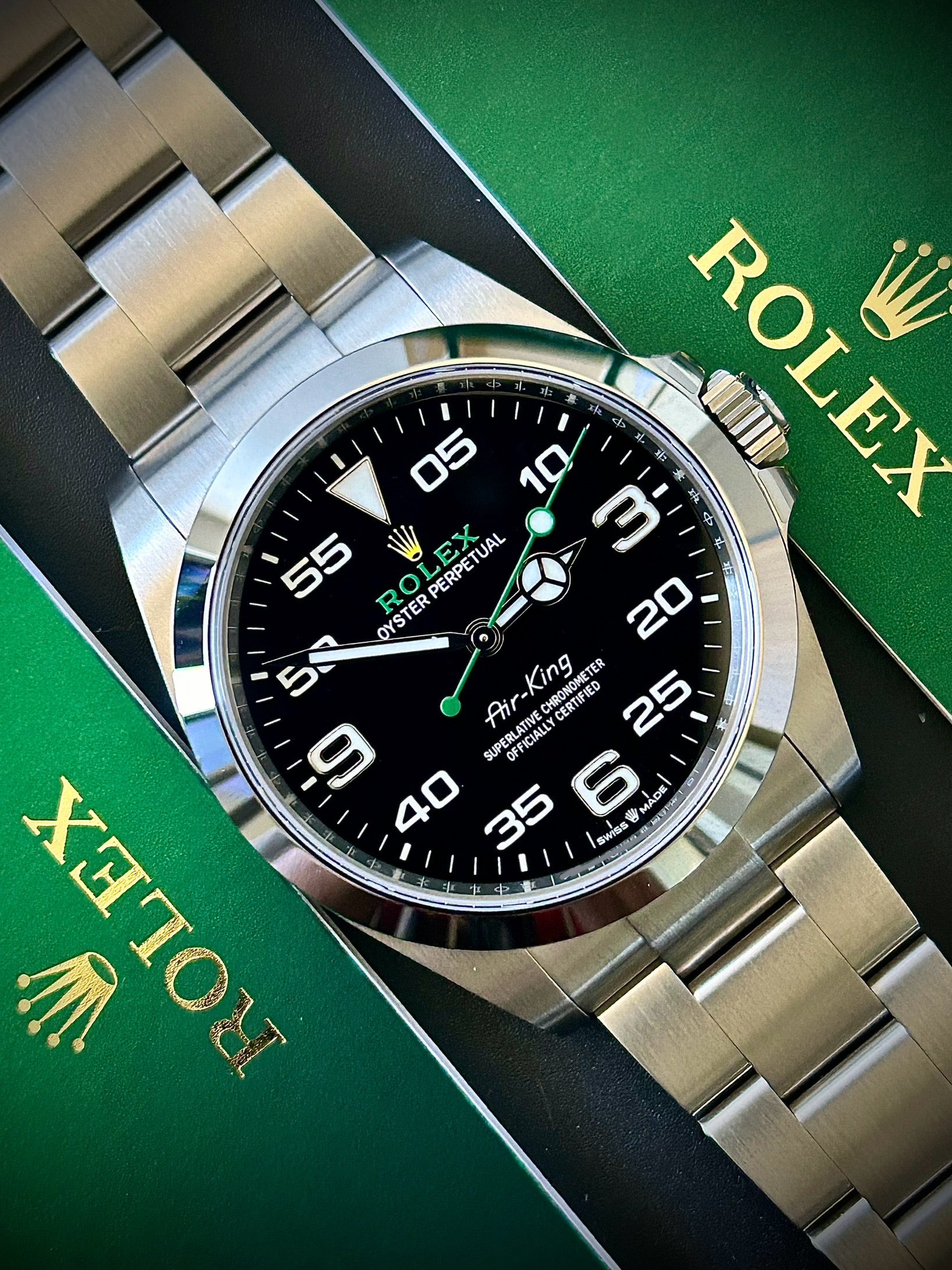 2023 ROLEX AIR KING, 126900, FULL SET, INC GST