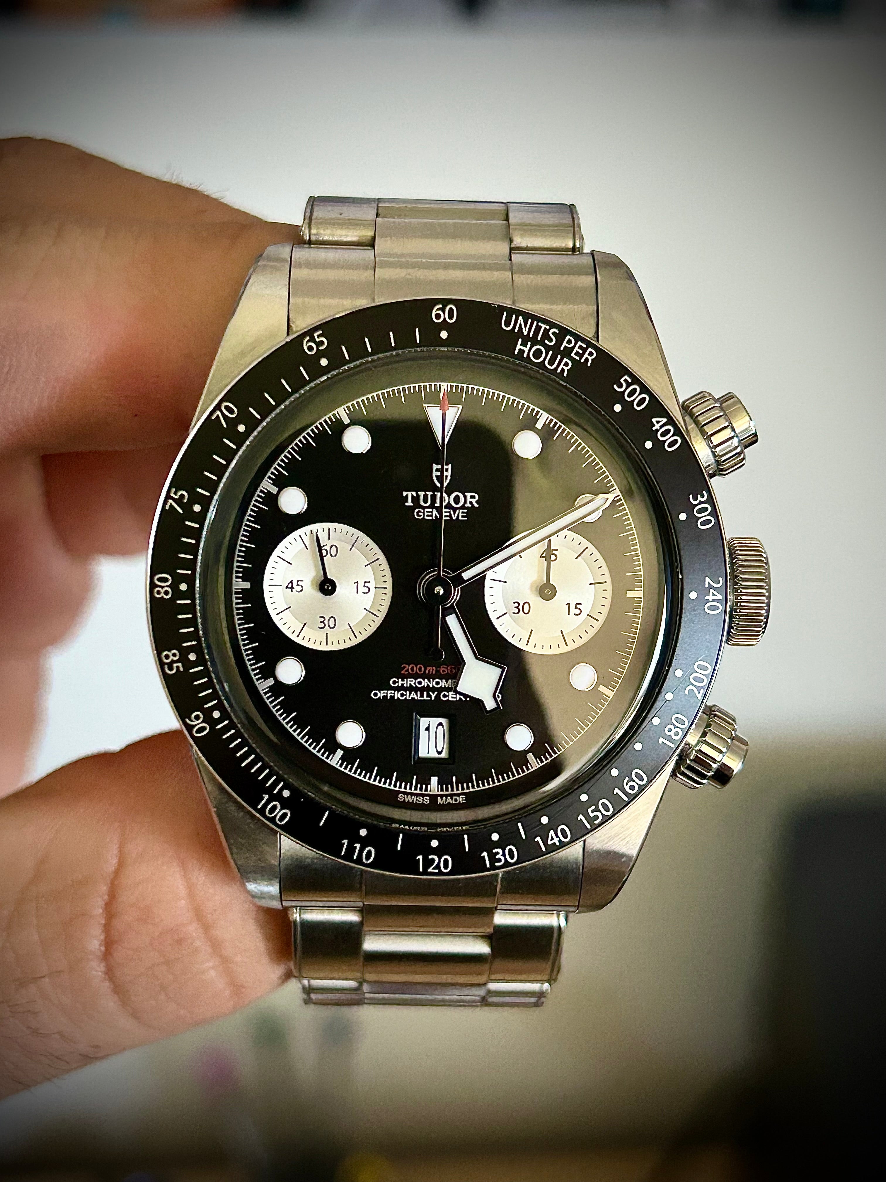 2021 TUDOR BLACK CHRONO REVERSE PANDA, FULL SET, INC GST