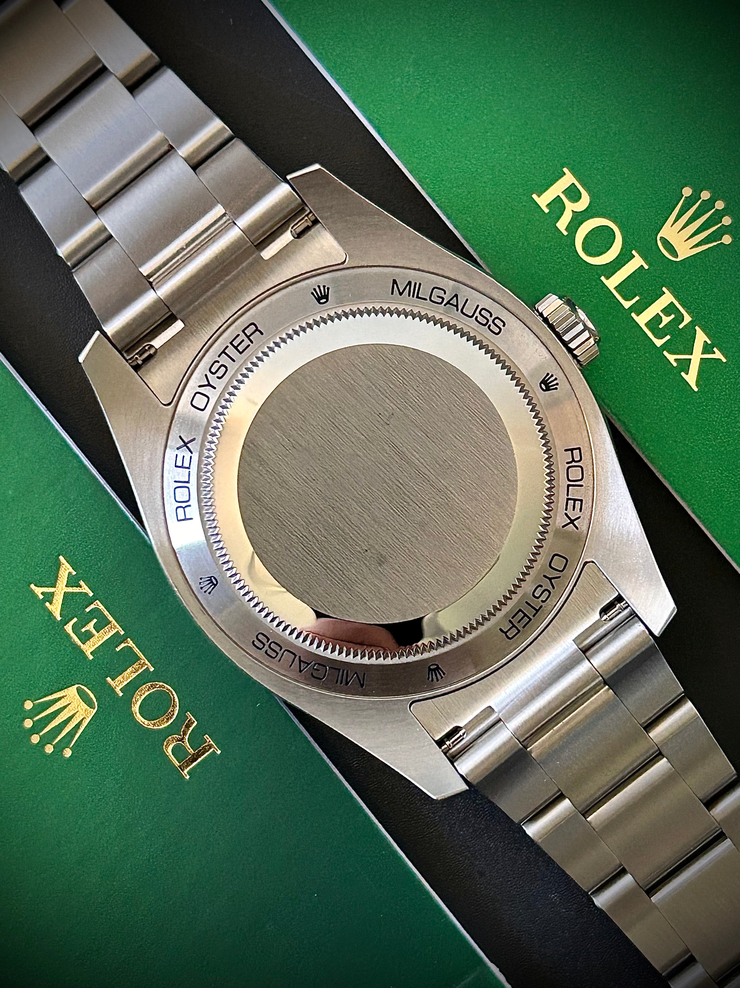2022 ROLEX MILGAUSS, 116400GV, FULL SET, INC GST