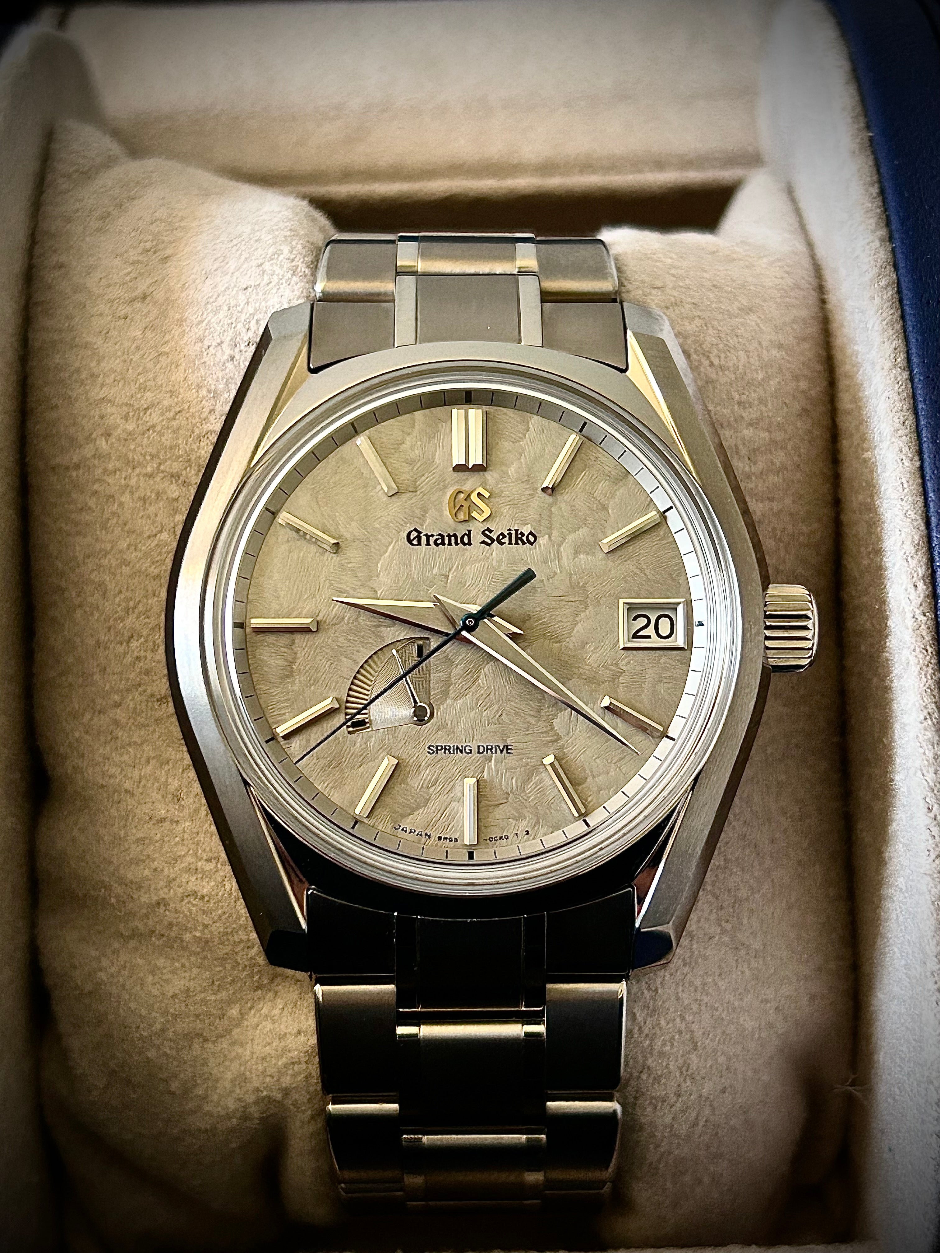 2025 GRAND SEIKO HERITAGE SPRING DRIVE, “WINTER,” SBGA415, FULL SET, INC GST