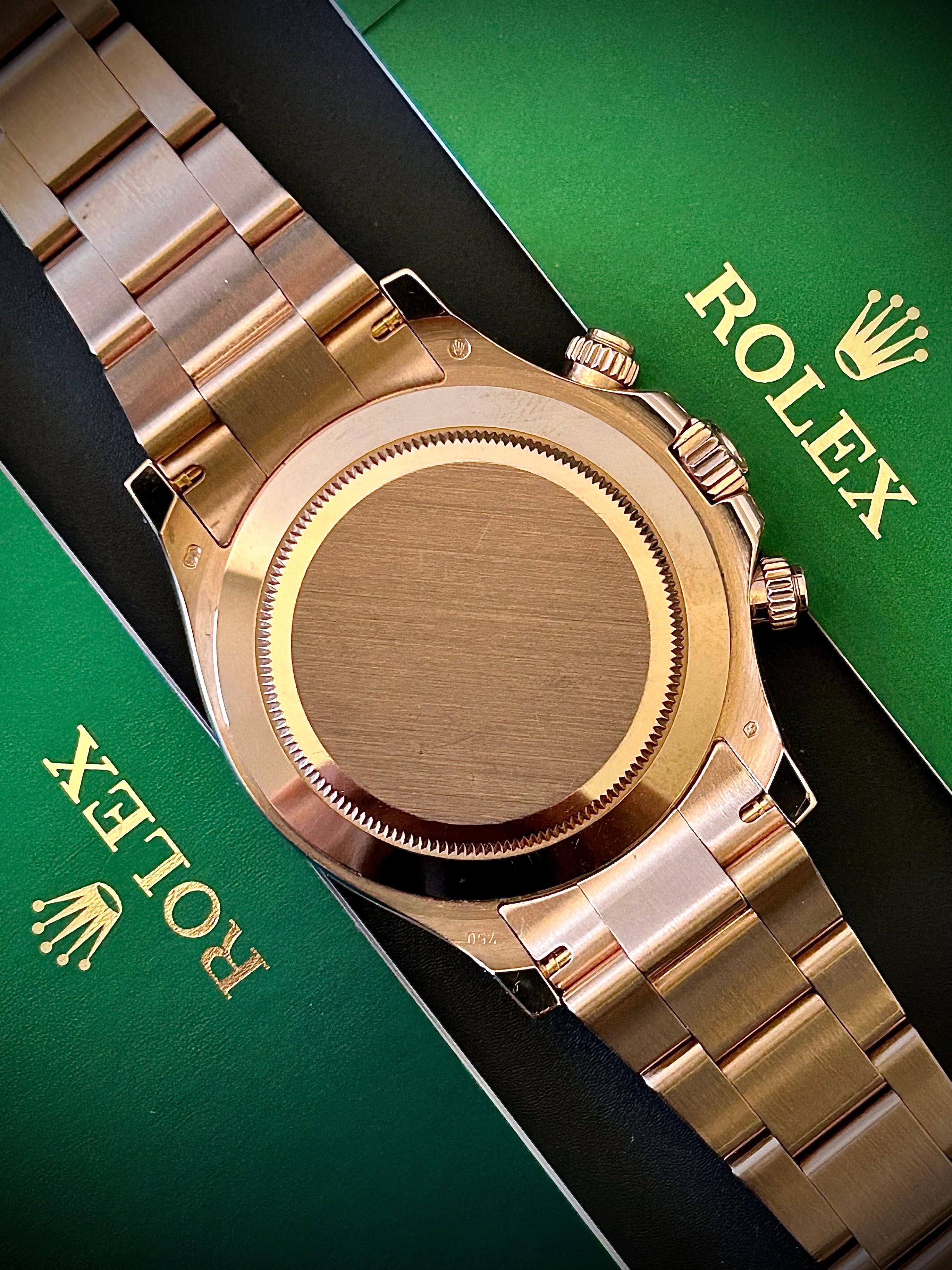 2016 ROLEX DAYTONA, FULL ROSE GOLD, 116505, FULL SET, INC GST