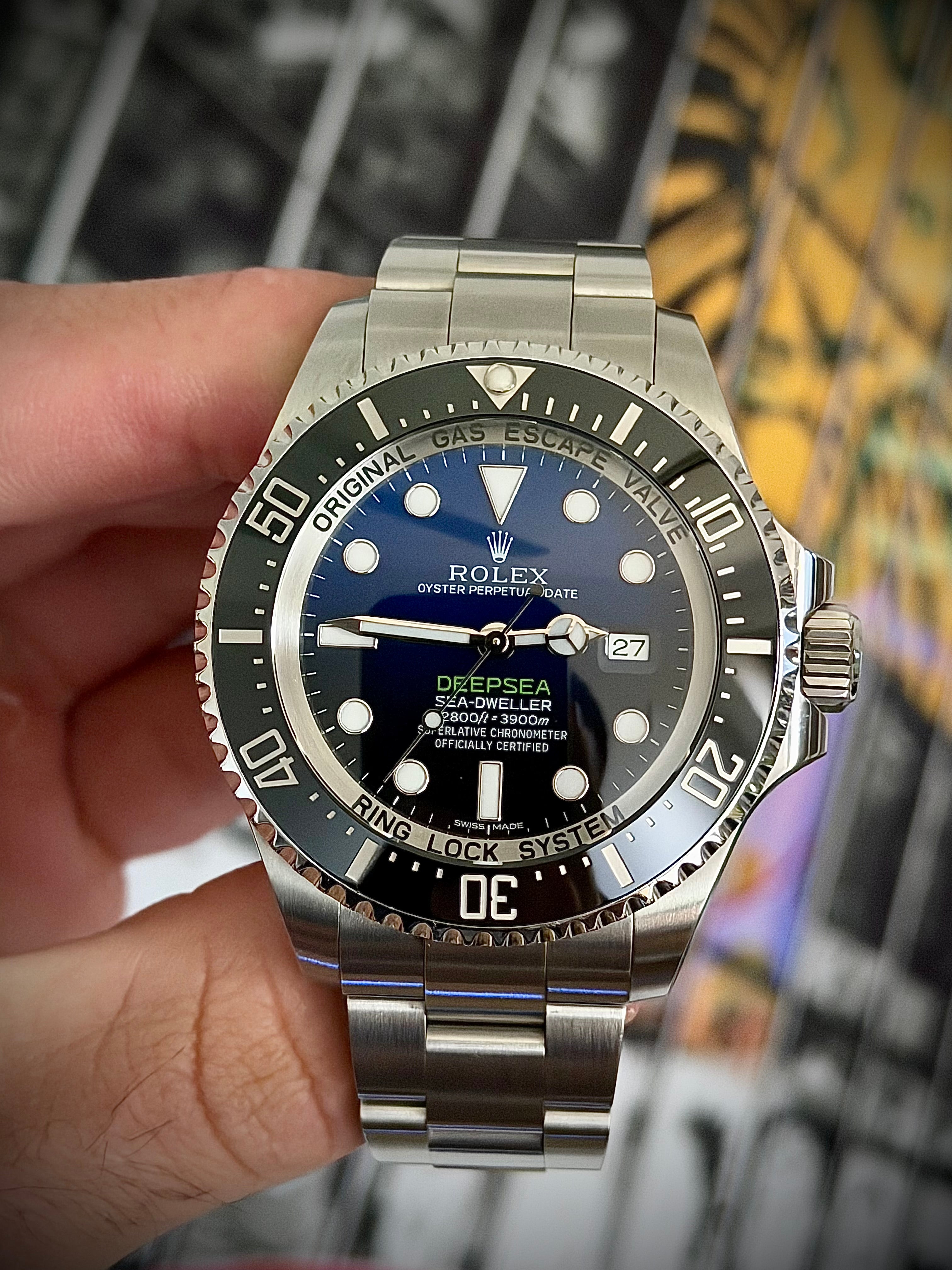 2017 ROLEX SEA-DWELLER DEEPSEA “JAMES CAMERON”, 116660, BOX AND PAPERS, INC GST