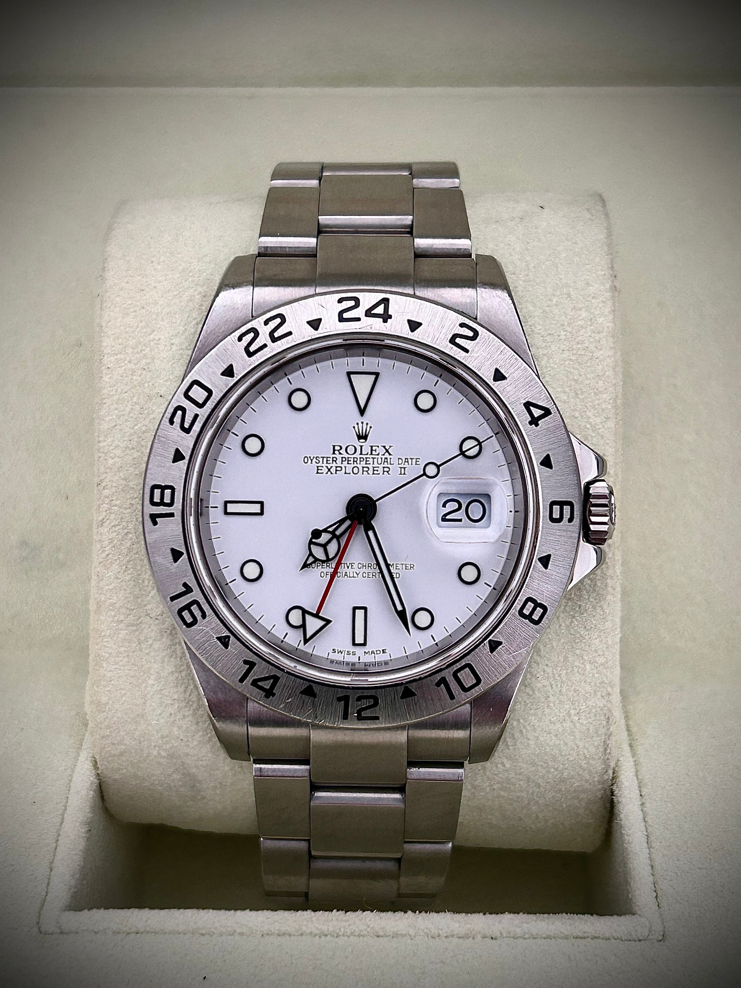 2007 ROLEX EXPLORER II “POLAR” 16570, BOX AND PAPERS, WITH RSC INC GST