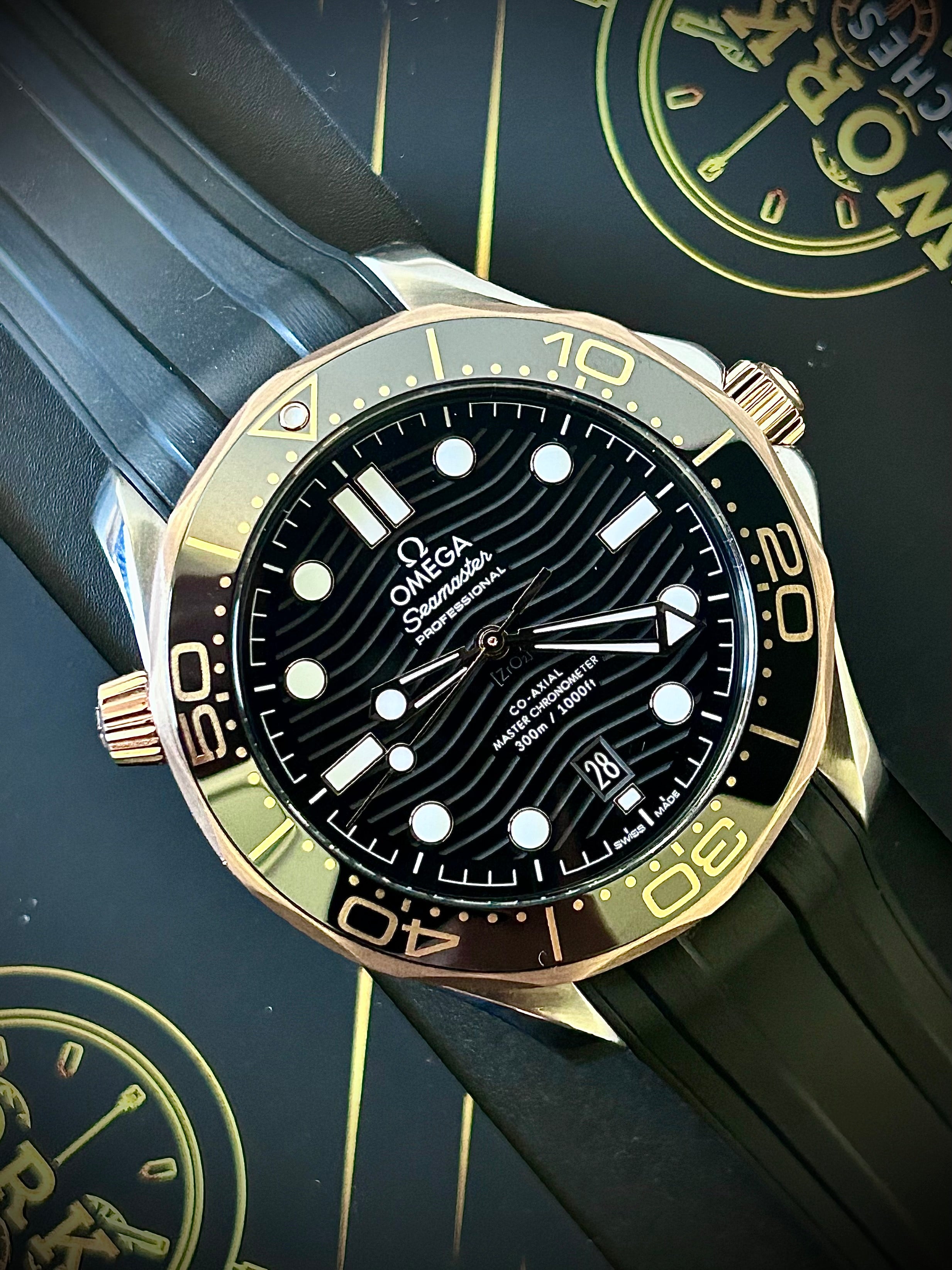 CIRCA 2021 OMEGA SEAMASTER 300, SEDNA, SERVICED, WATCH AND BOX, INC GST