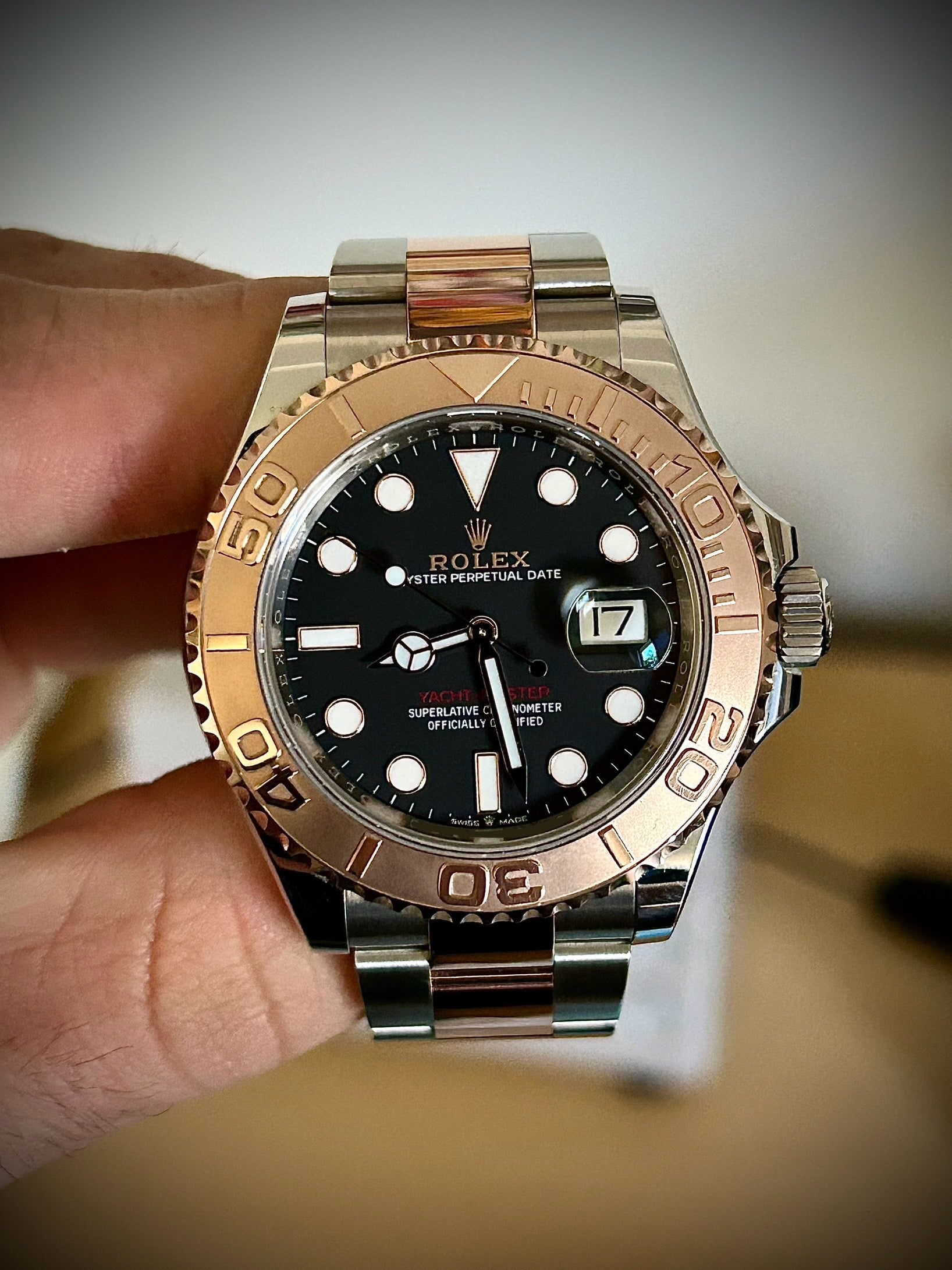 2022 ROLEX YACHT-MASTER 40, ROSE GOLD, 126621, FULL SET