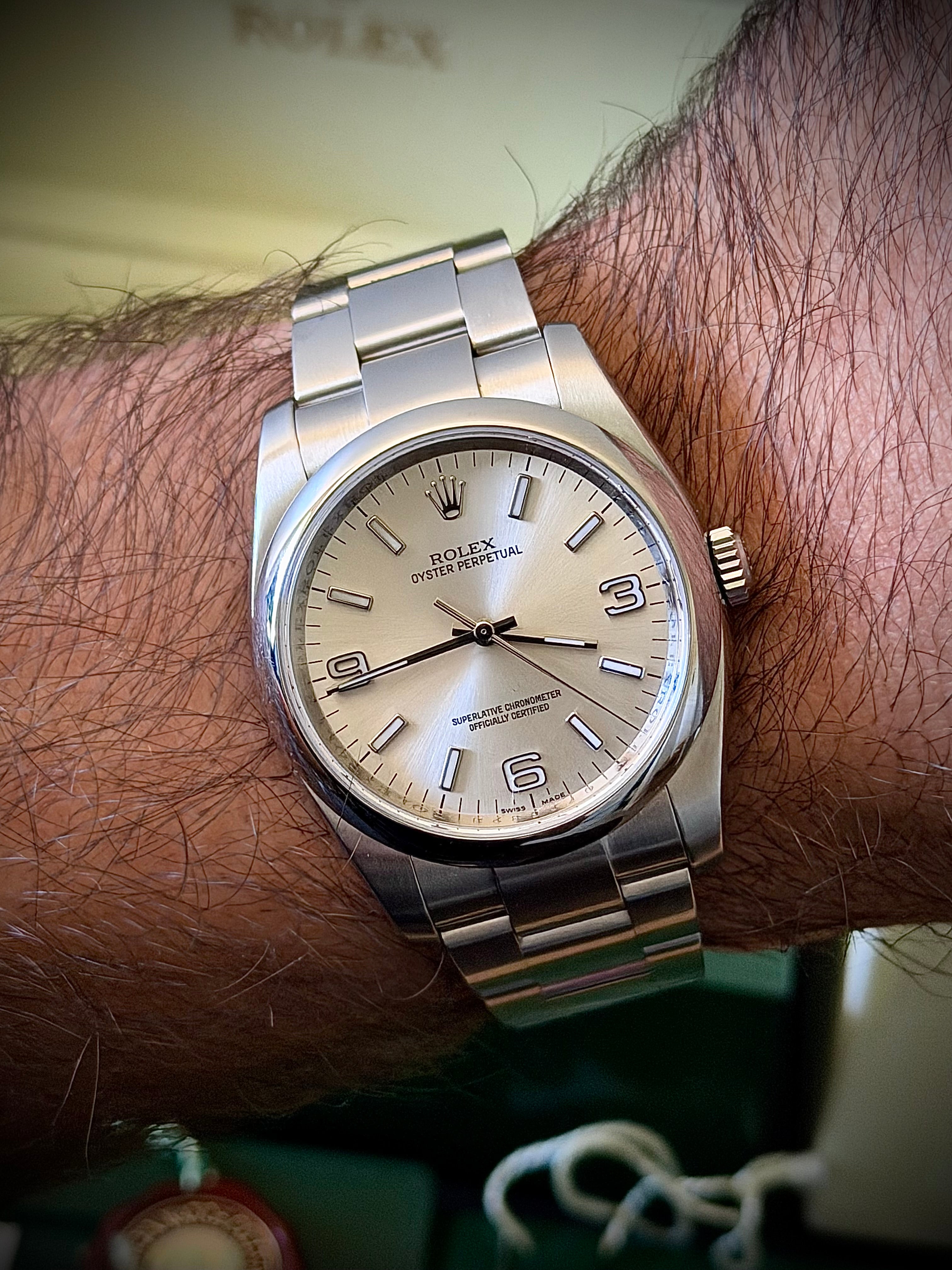 2012 ROLEX OYSTER PERPETUAL 36, FULL SET, INC GST
