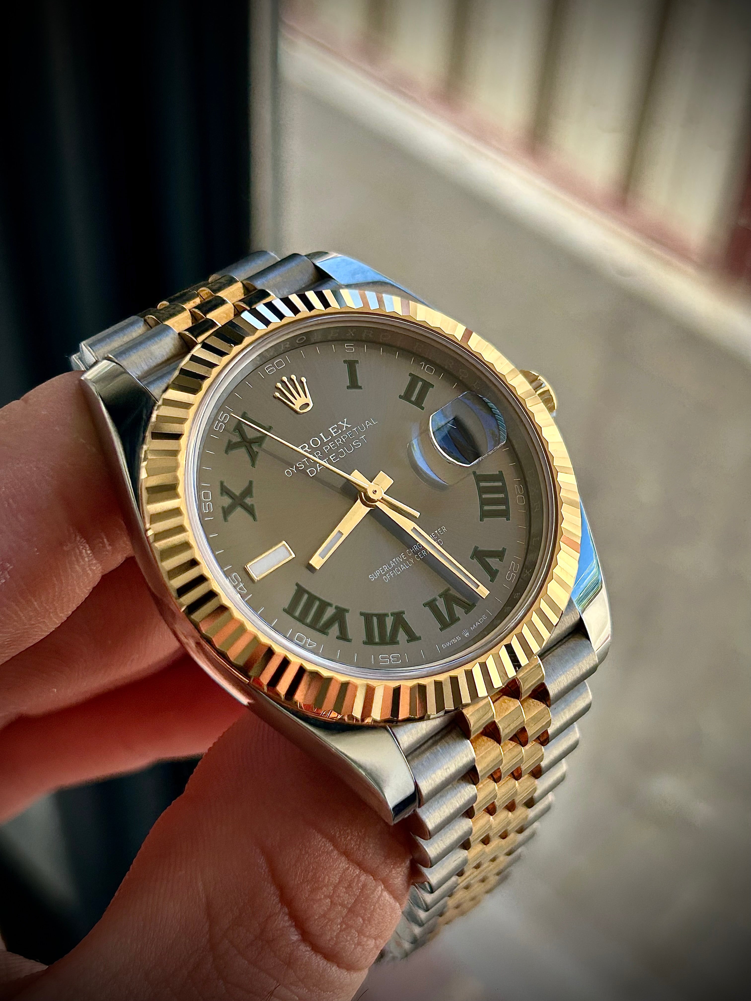 2021 ROLEX DATEJUST 41, WIMBLEDON DIAL, 126333, FULL SET, INC GST