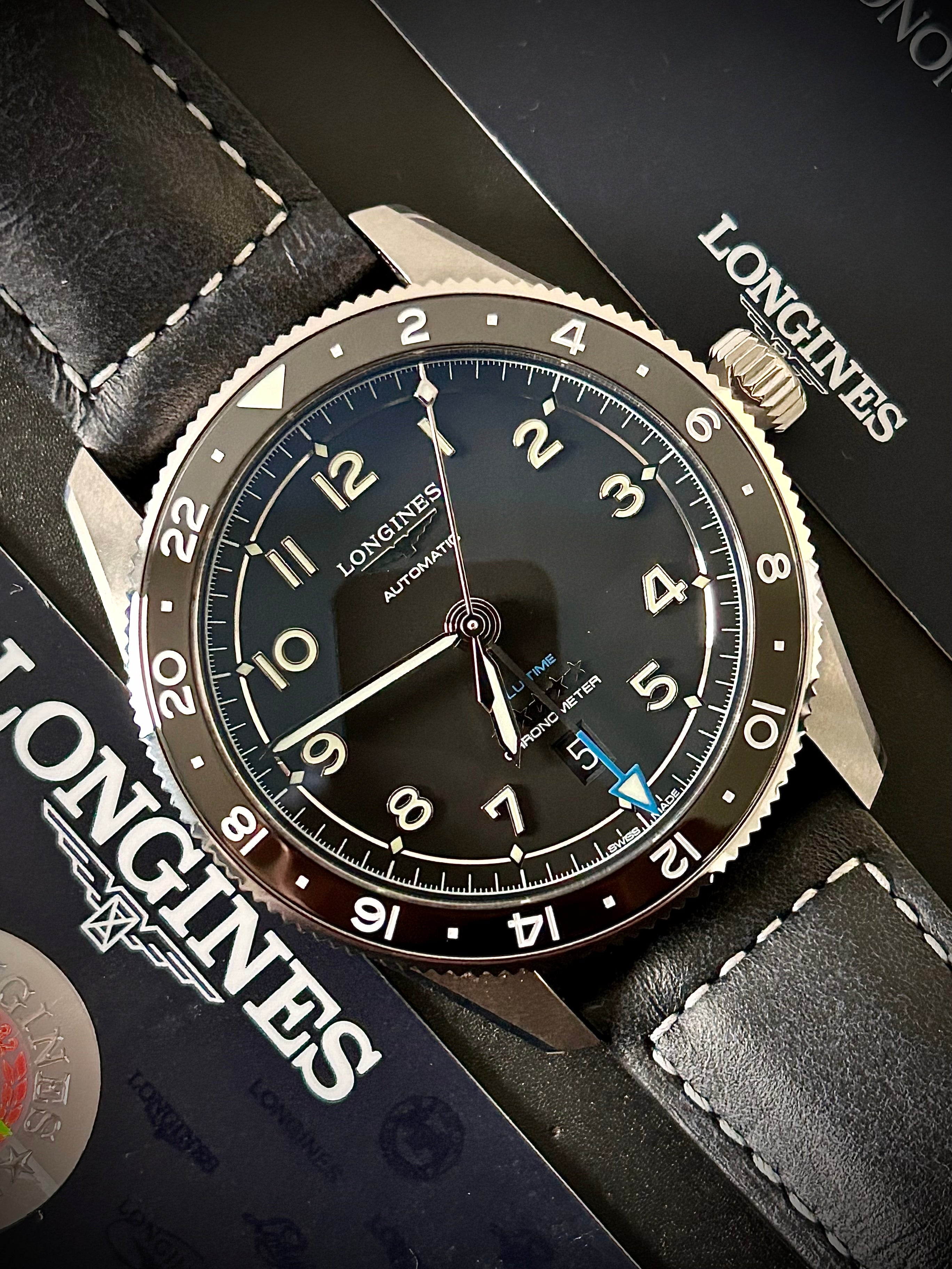 2023 LONGINES SPIRIT ZULU TIME 42MM, L3.812.4.53.2, FULL SET, INC GST