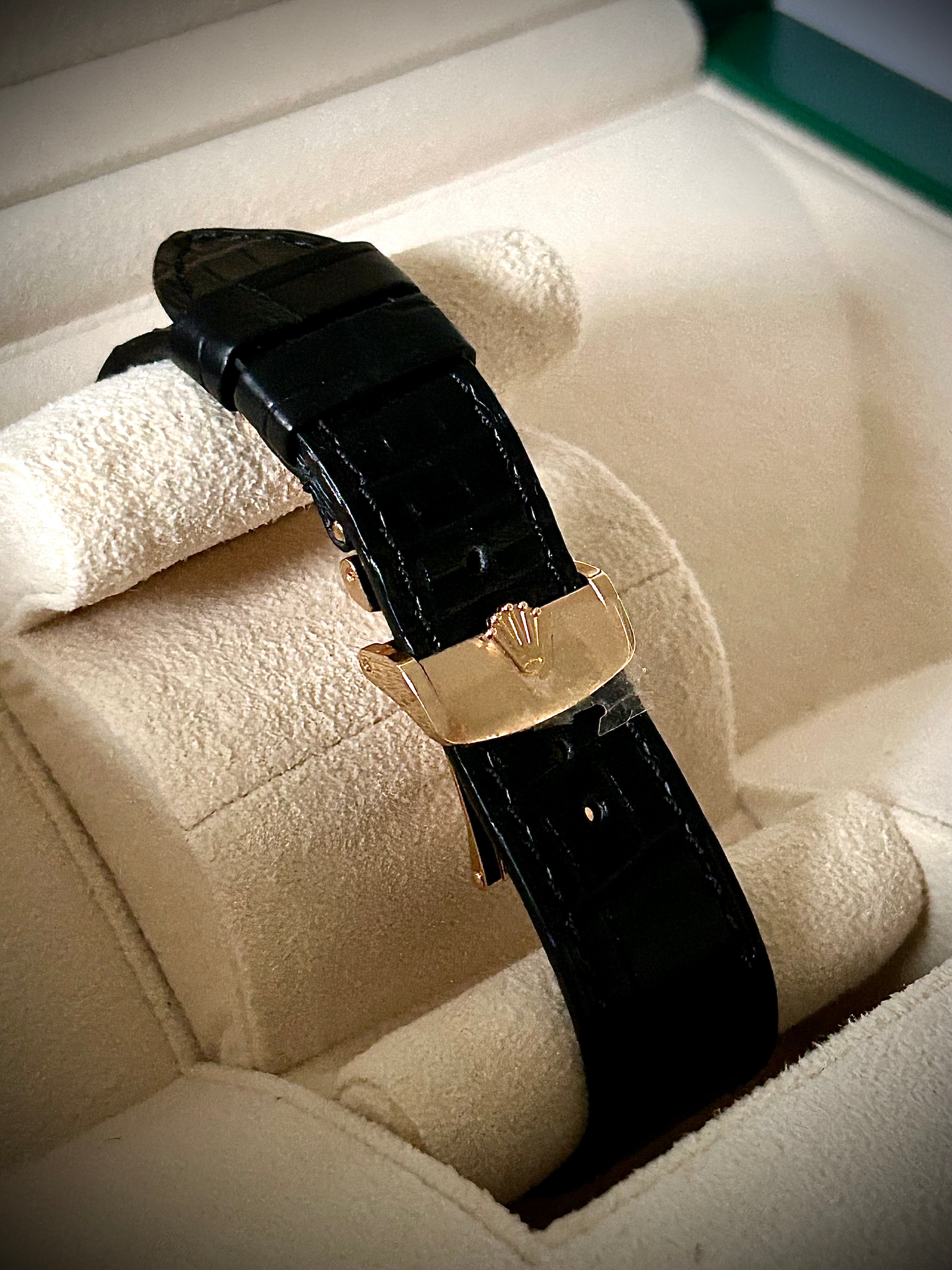 2024 ROLEX PERPETUAL 1908, 52508, YELLOW GOLD, MATTE BLACK DIAL, FULL SET, BRAND NEW, INC GST