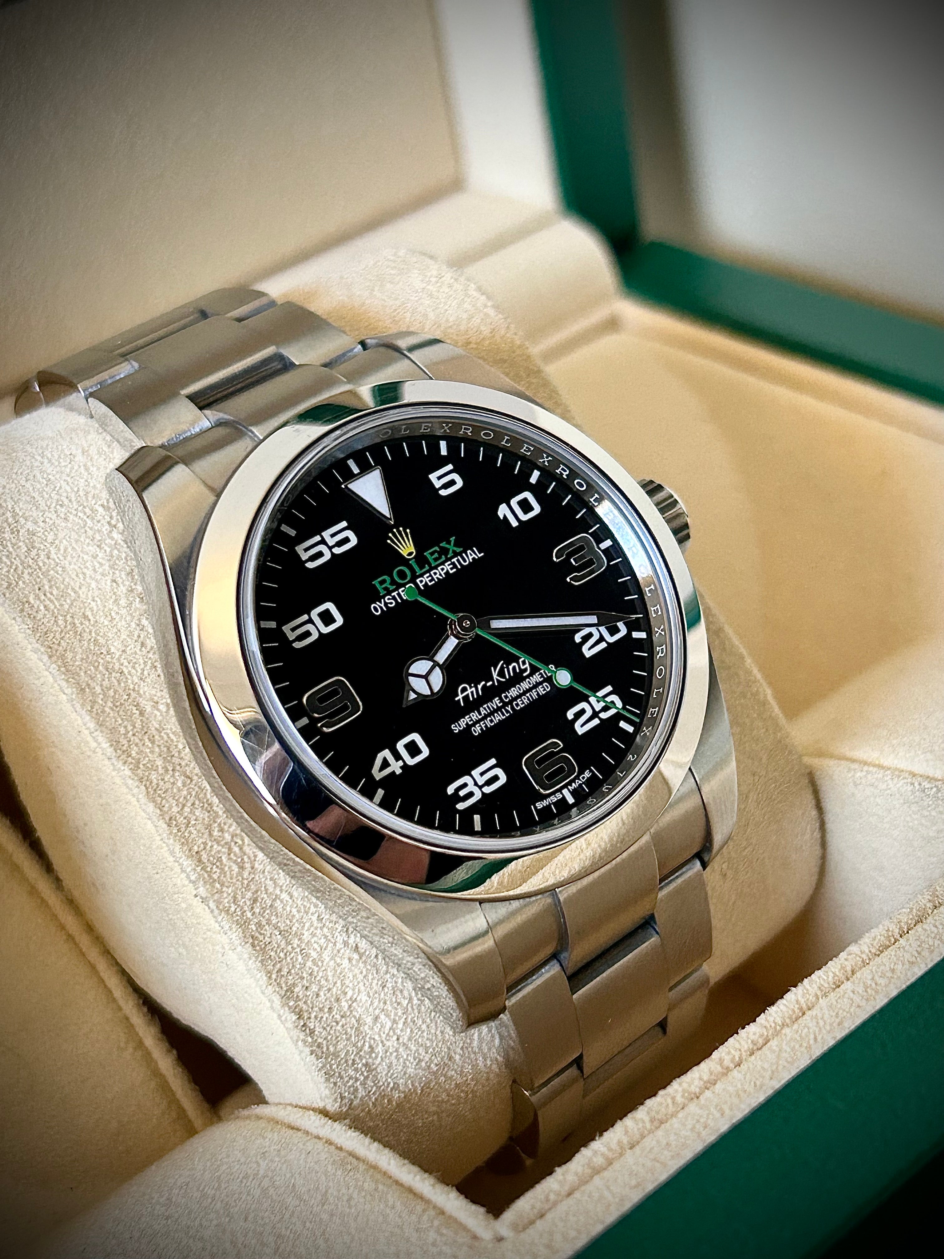 2017 ROLEX AIR KING, 116900, FULL SET, INC GST