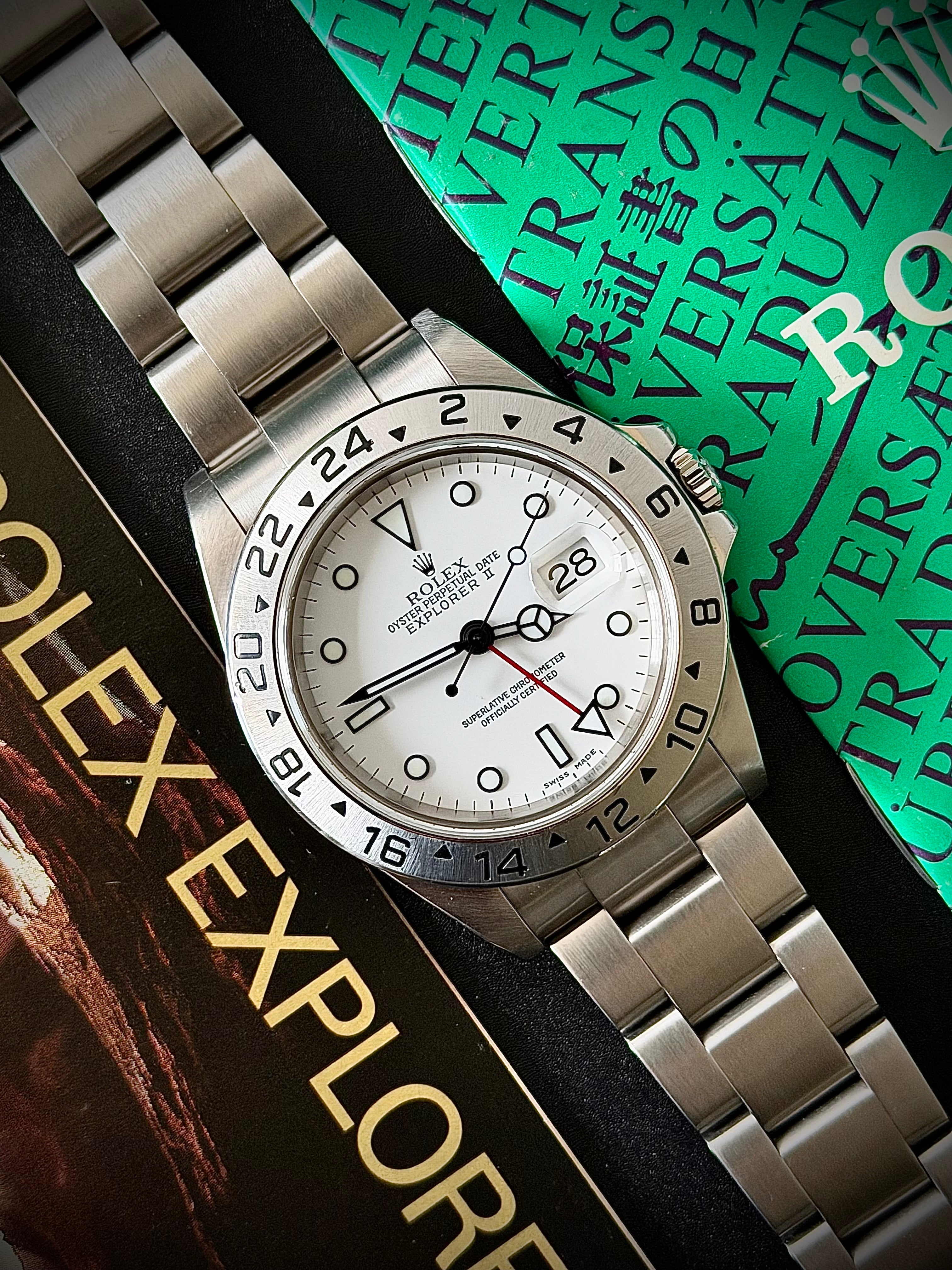 2002 ROLEX EXPLORER II, 16570, FULL SET, INC GST
