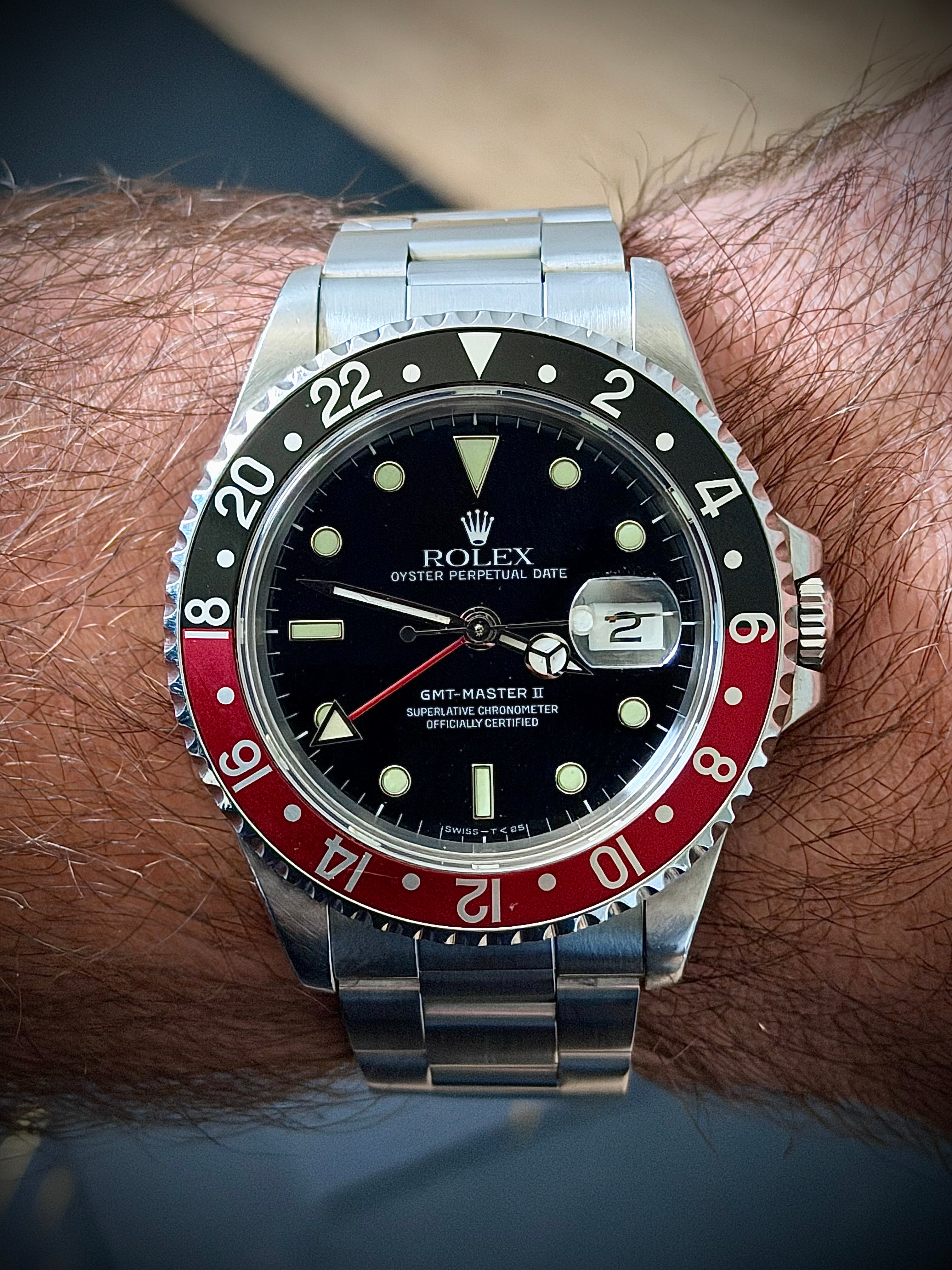 1991 ROLEX GMT-MASTER II “COKE”, 16710, WATCH ONLY, INC GST