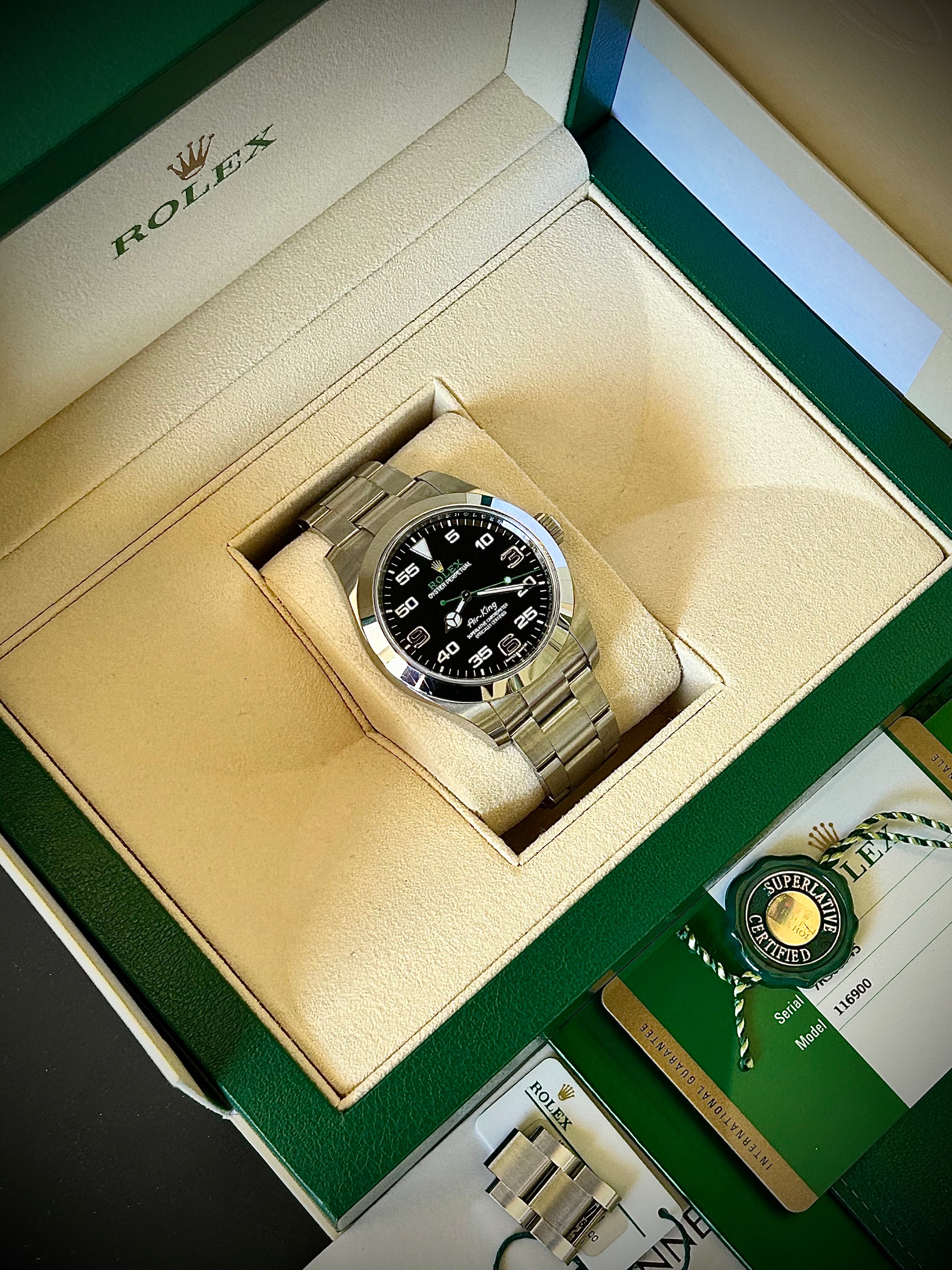 2020 ROLEX AIR KING, 116900, FULL SET, INC GST