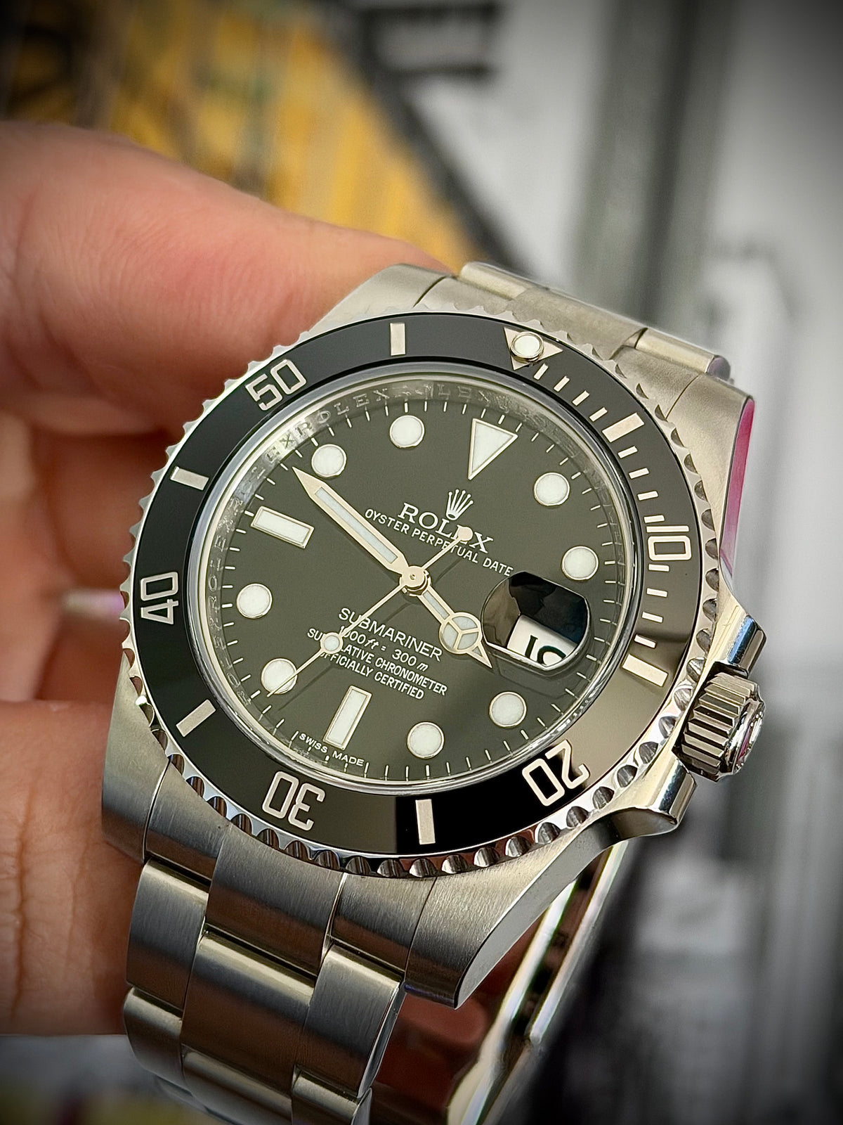 2011 ROLEX SUBMARINER DATE, 116610LN, LIKE NEW UNPOLISHED, ONE OWNER, FULL SET, INC GST
