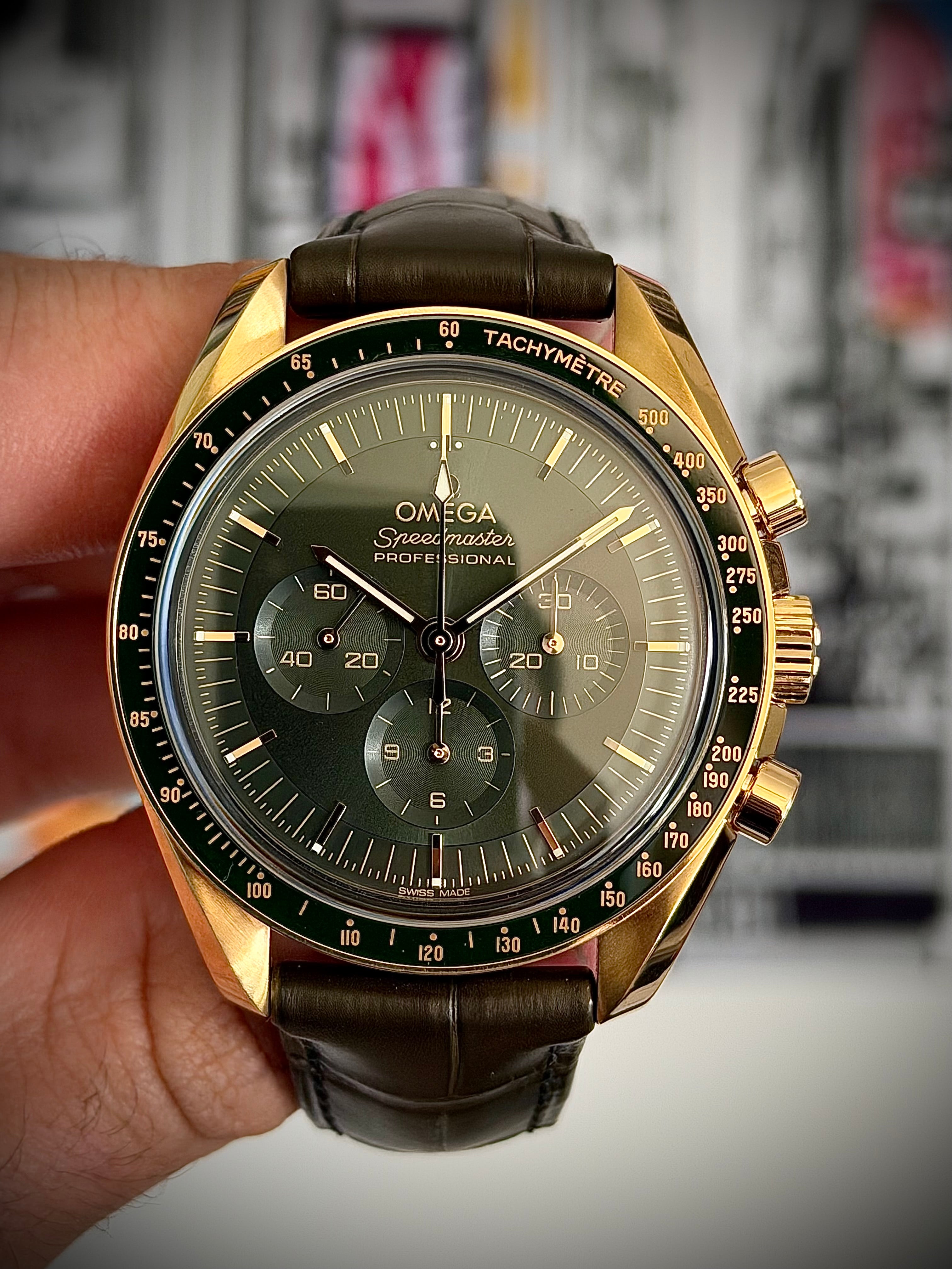 2023 OMEGA SPEEDMASTER MOONSHINE GOLD, FULL SET, INC GST