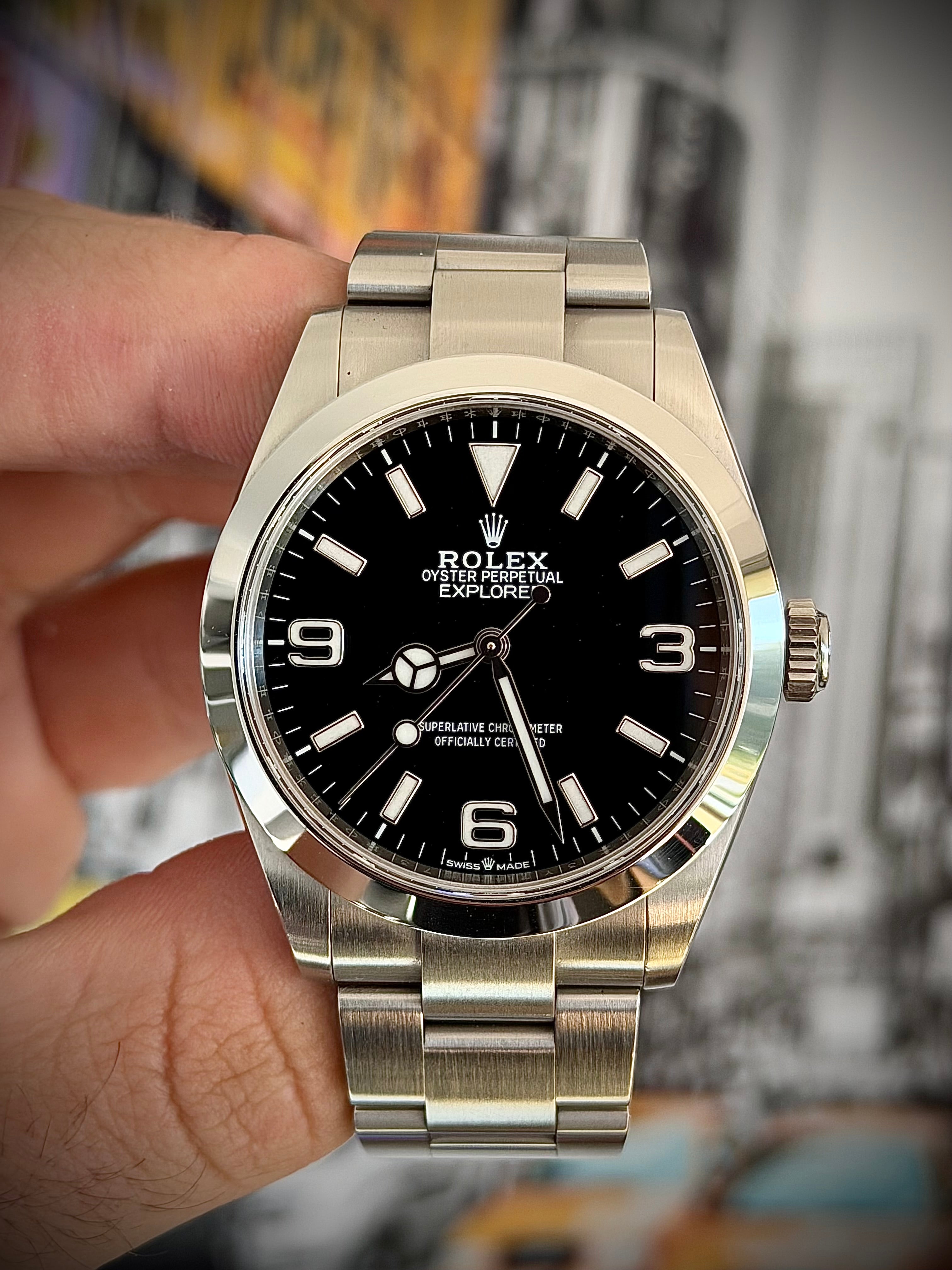 2023 ROLEX EXPLORER 40, 224270, FULL SET, INC GST