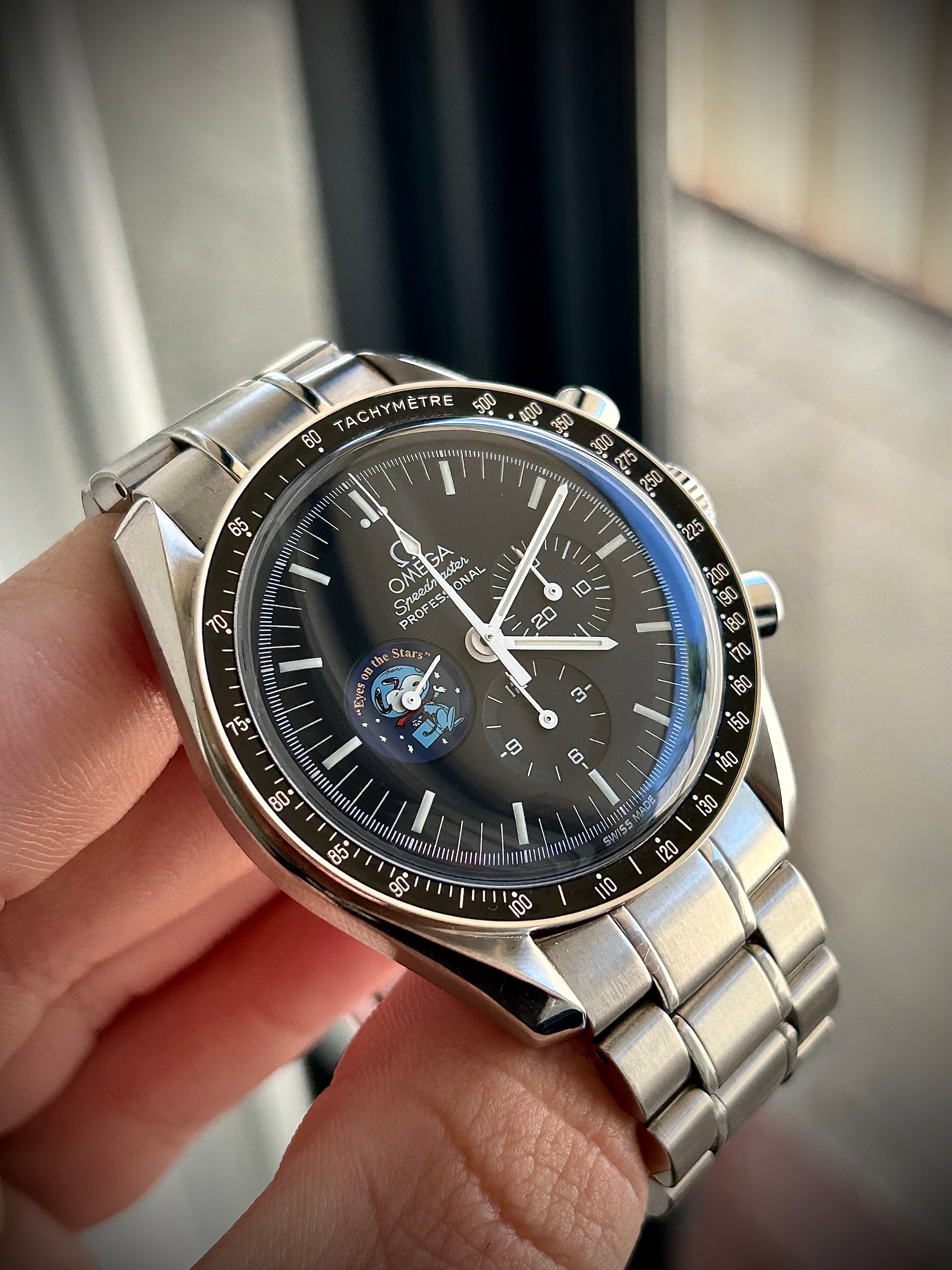 2003 OMEGA SPEEDMASTER SNOOPY AWARD, LIMITED EDITION, 3578.51.00, FULL SET, INC GST