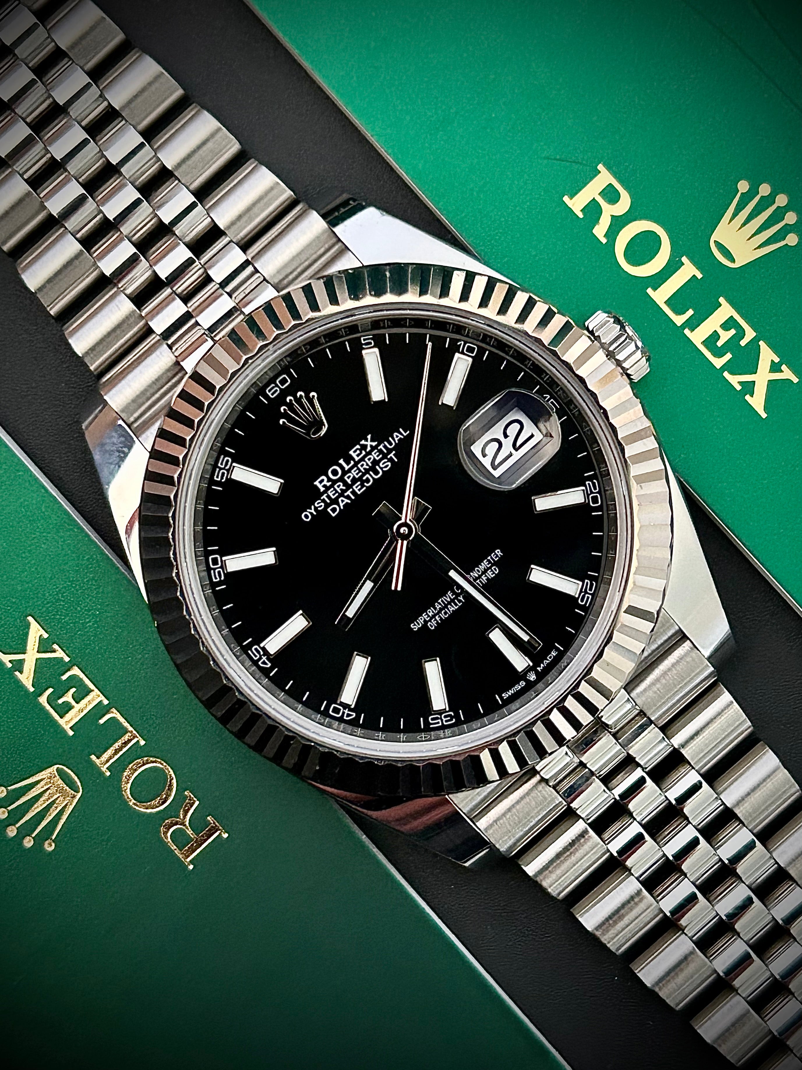 2020 ROLEX DATEJUST 41, BLACK DIAL, 126334, FULL SET, INC GST