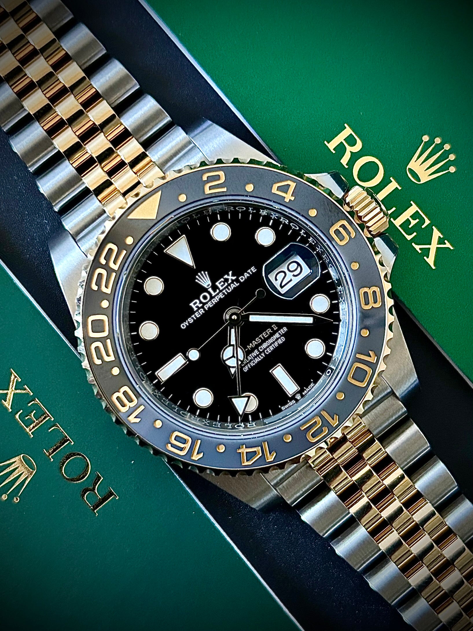 2025 ROLEX GMT MASTER II, ZOMBIE, 126713GRNR, FULL SET, INC GST
