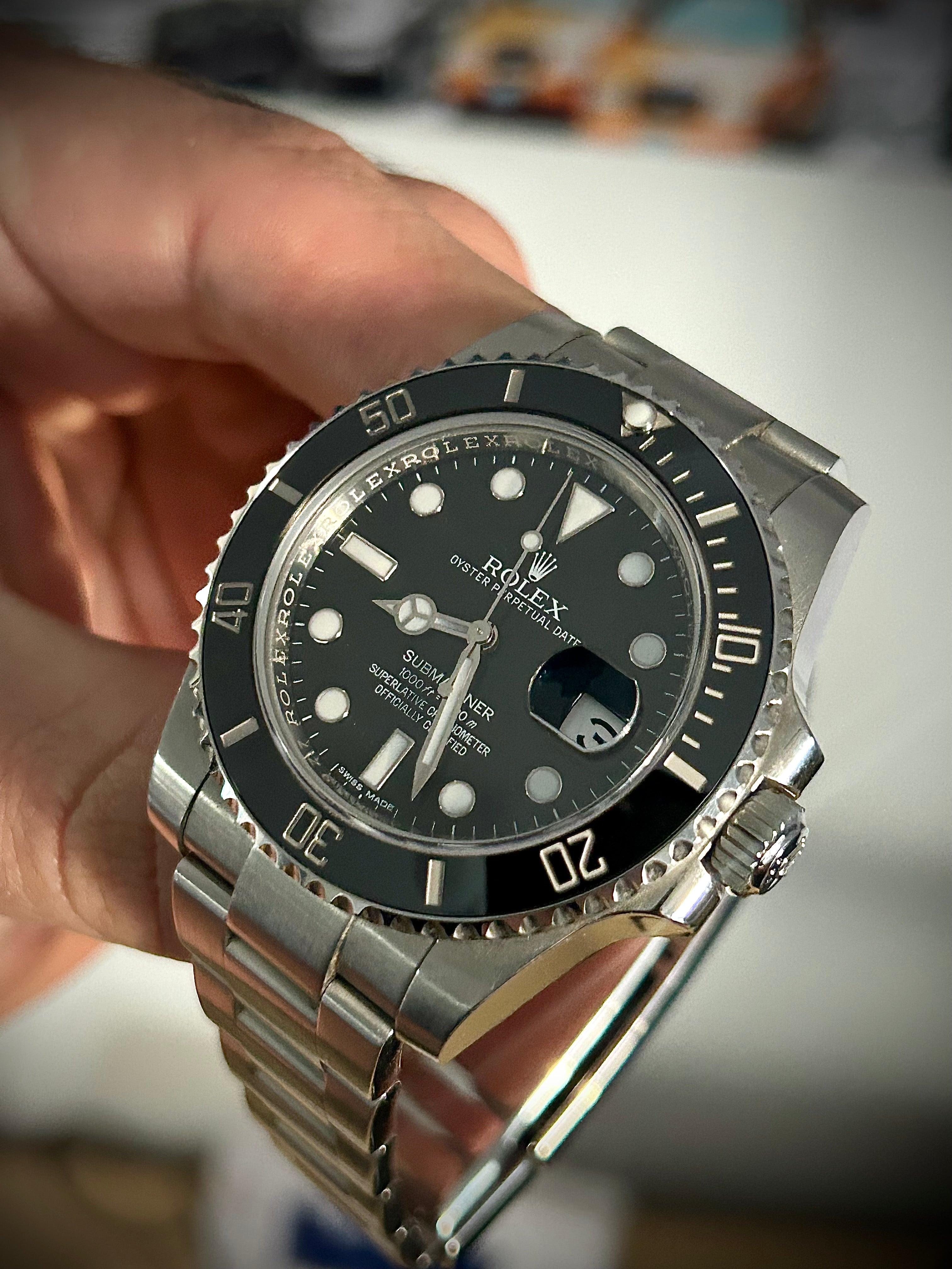 2016 ROLEX SUBMARINER DATE 116610LN, BOX AND PAPERS, WITH RSC, INC GST