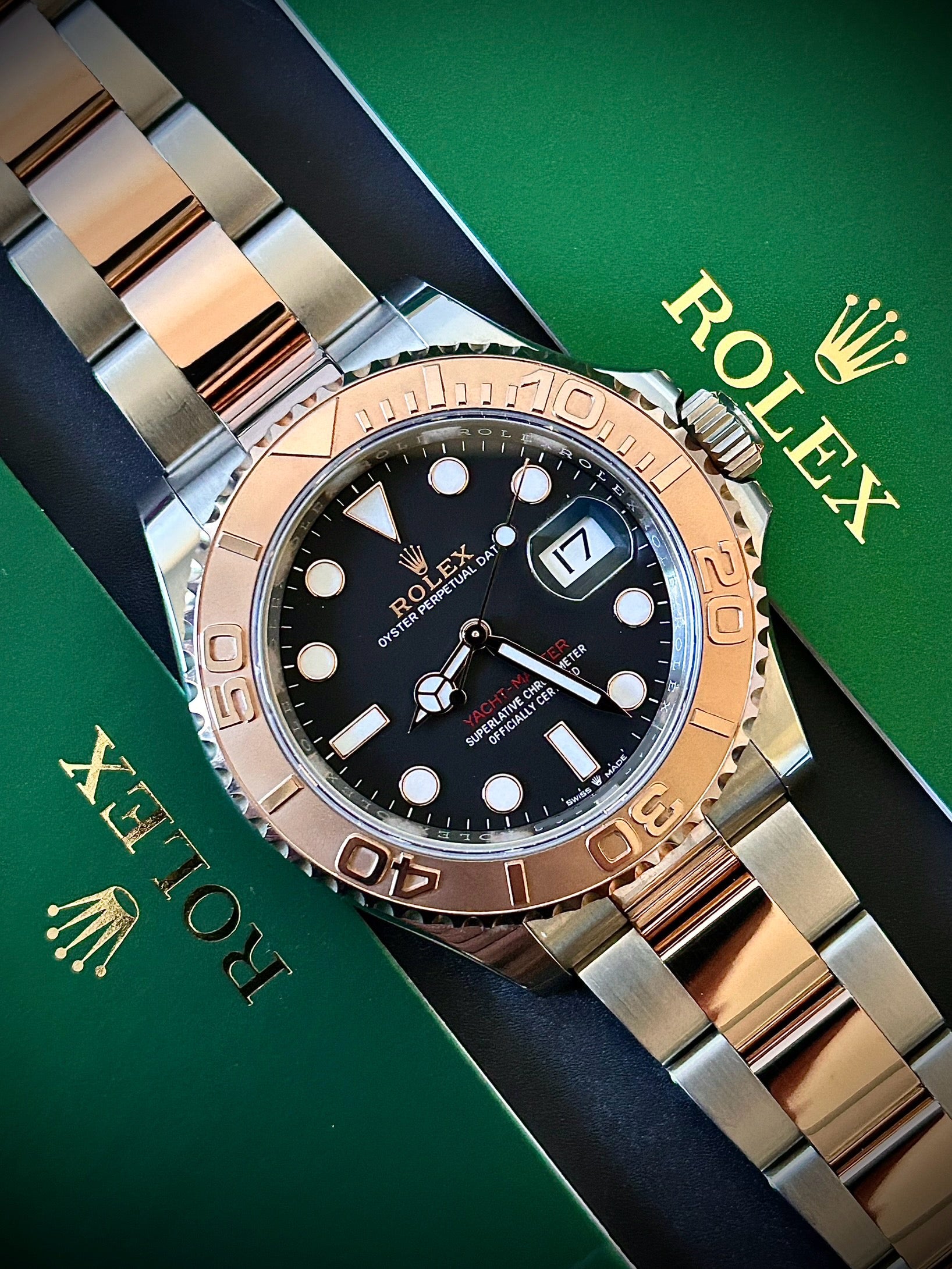 2022 ROLEX YACHT-MASTER 40, ROSE GOLD, 126621, FULL SET