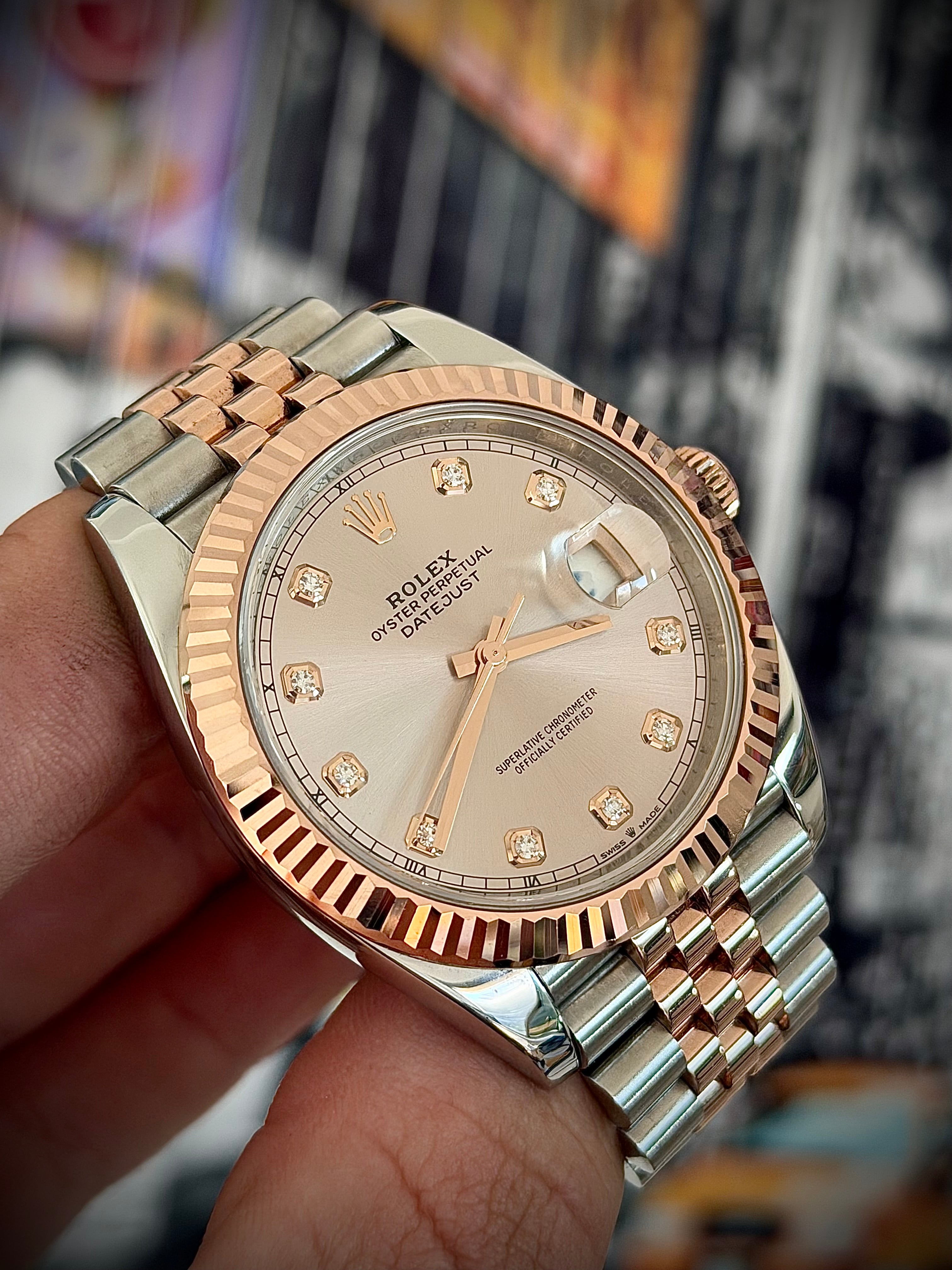 2021 ROLEX DATEJUST 41, DIAMOND SUNDUST DIAL, 126331, BOX AND PAPERS, INC GST