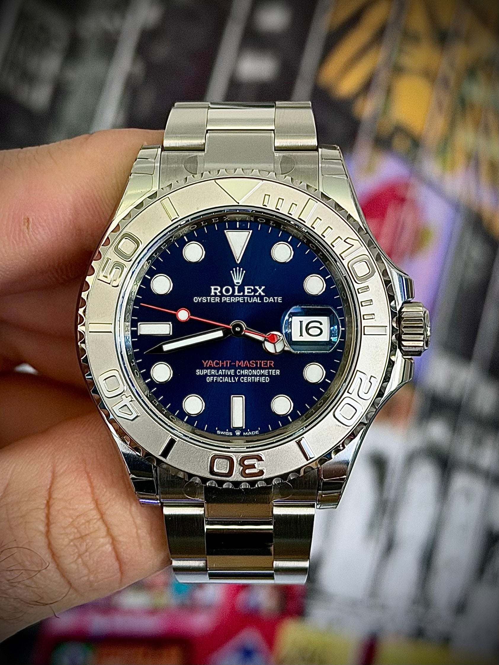 2026 ROLEX YACHT-MASTER 40, 126622, BLUE DIAL, BRAND NEW, FULLY STICKERED, FULL SET, INC GST