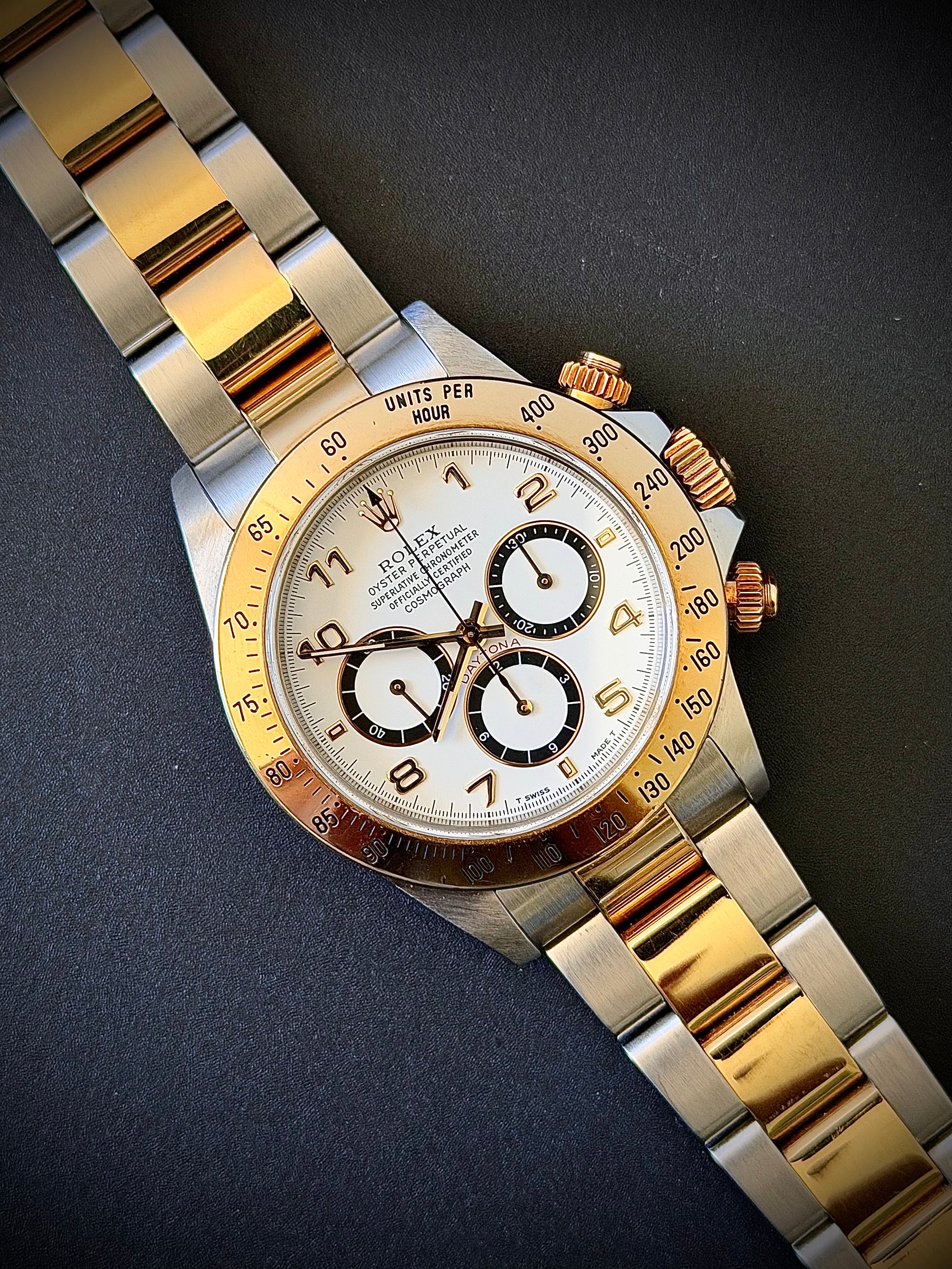 1999 ROLEX ZENITH DAYTONA, 16523, WATCH AND BOX, INC GST