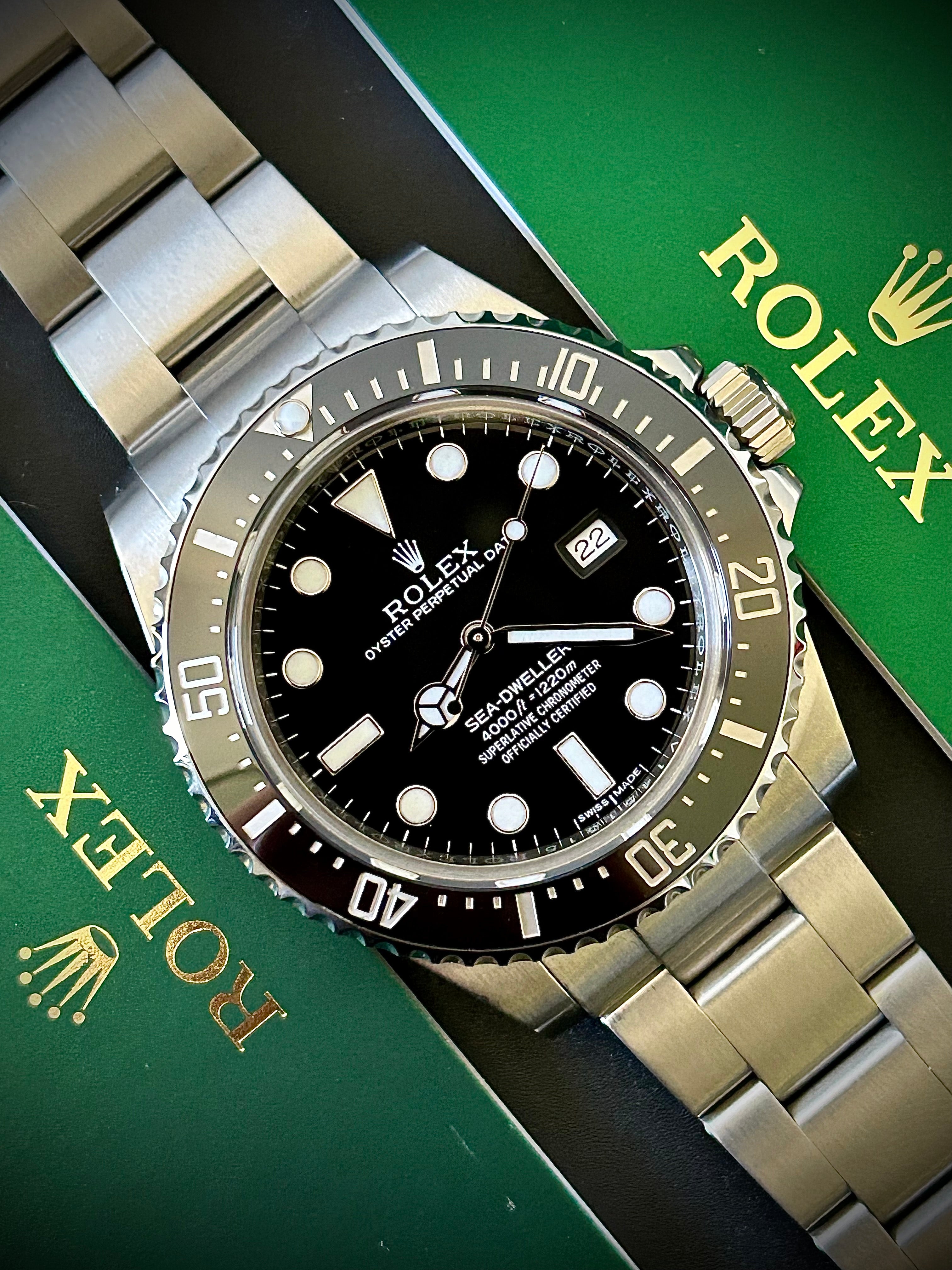2015 ROLEX SEA-DWELLER 4000, 116600, FULL SET, INC GST