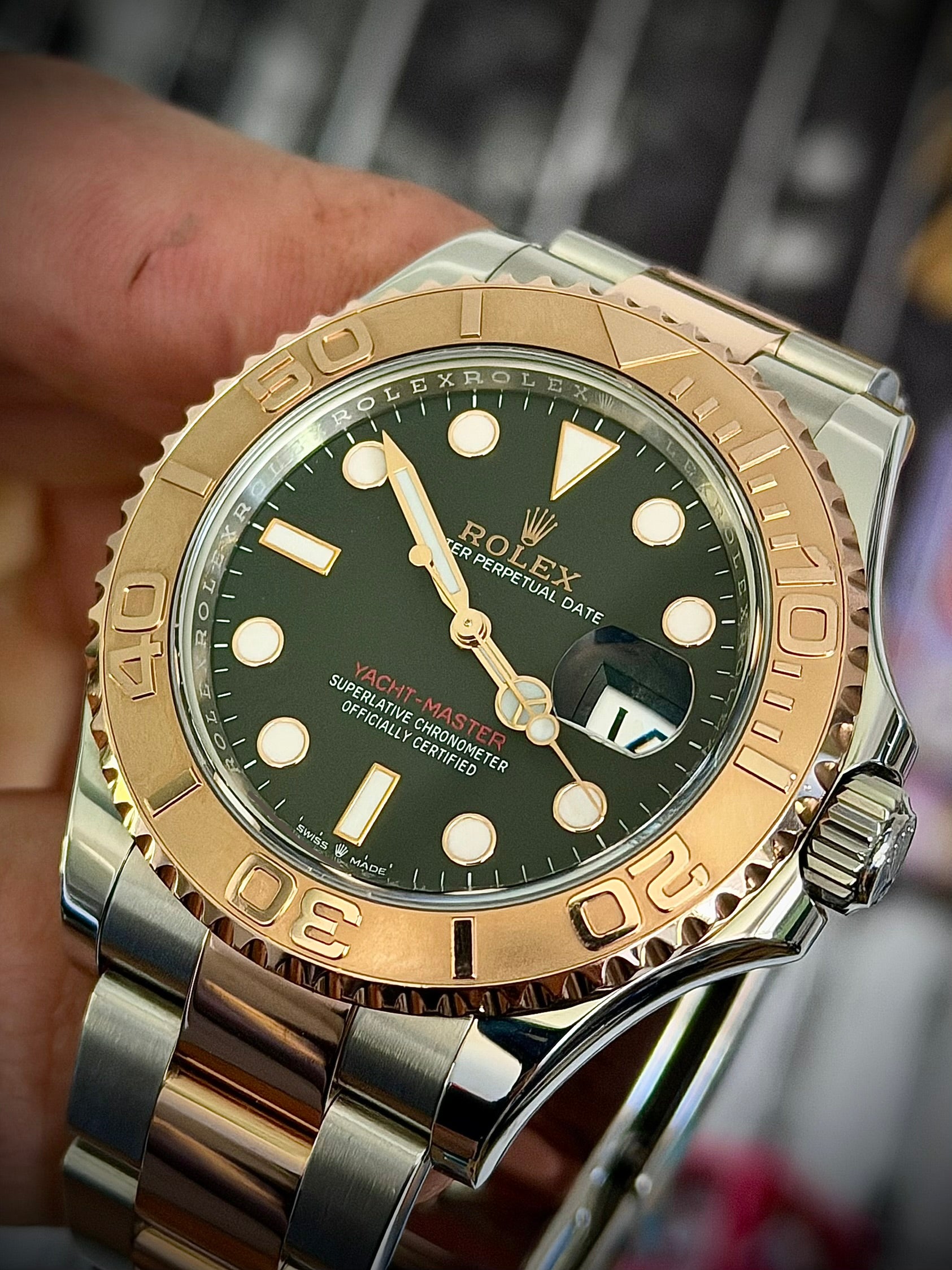 2022 ROLEX YACHT-MASTER 40, 126621, BLACK DIAL, BOX & PAPERS, INC GST