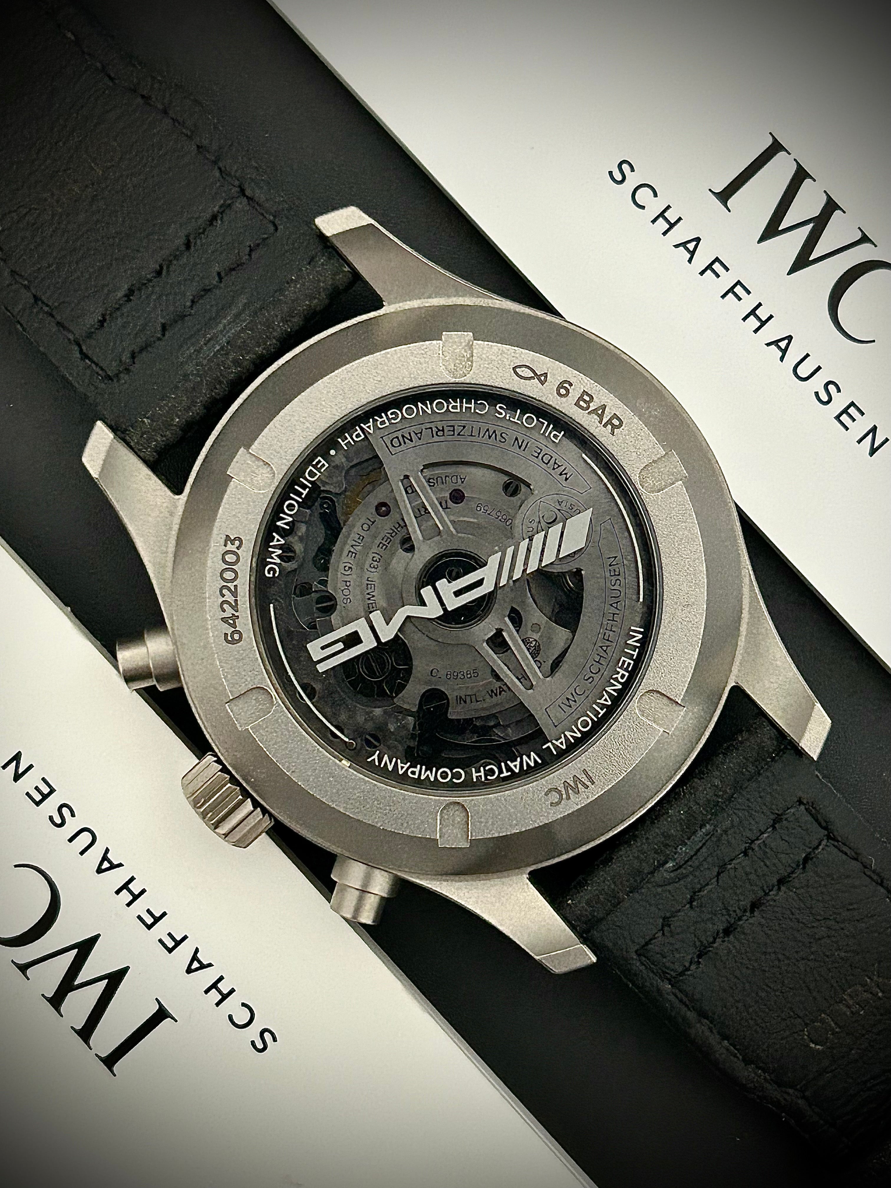 2023 IWC PILOTS WATCH CHRONOGRAPH AMG, IW377903, FULL SET, INC GST