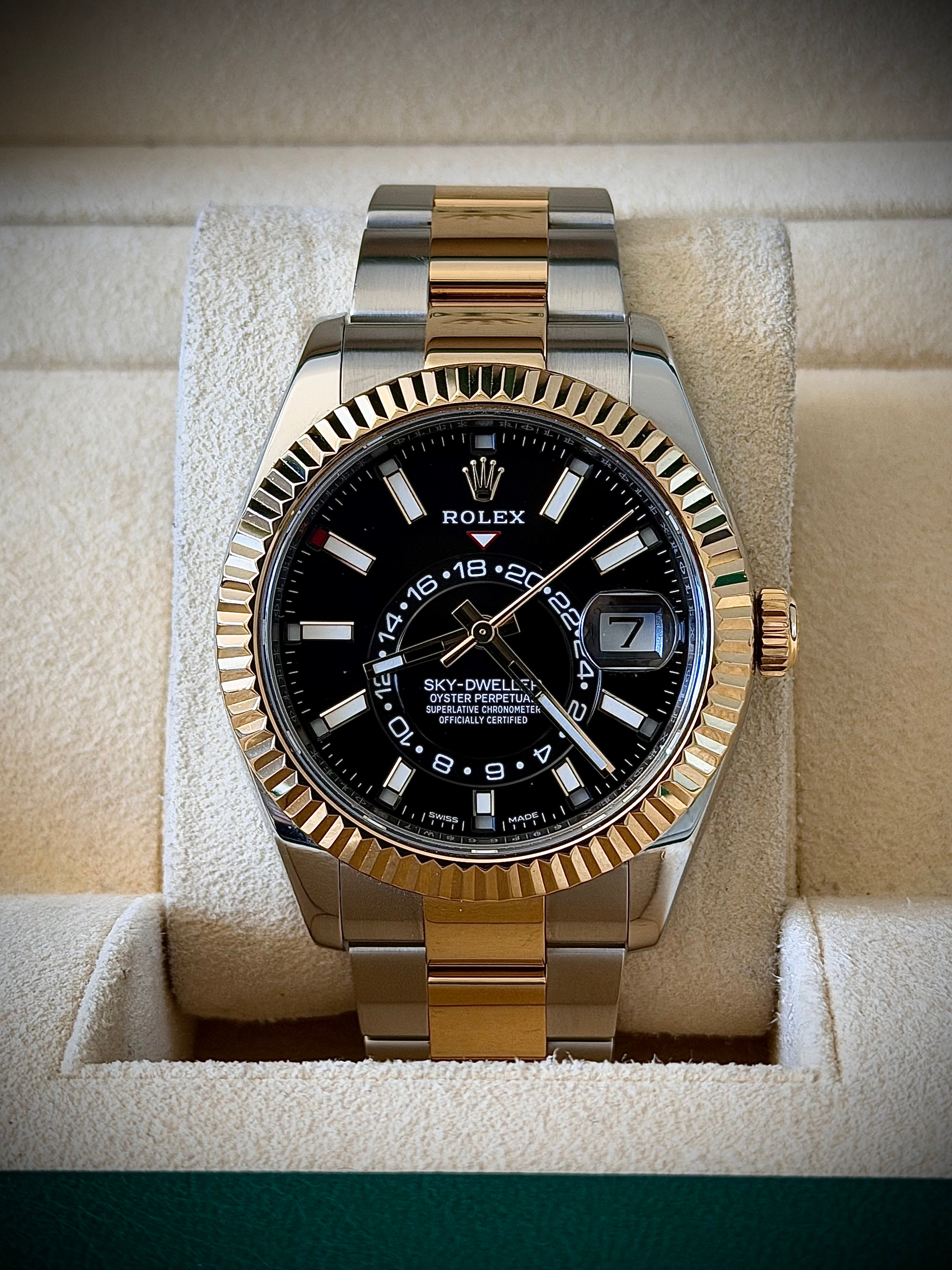2020 ROLEX SKY DWELLER, TWO TONE, 326933, FULL SET, INC GST