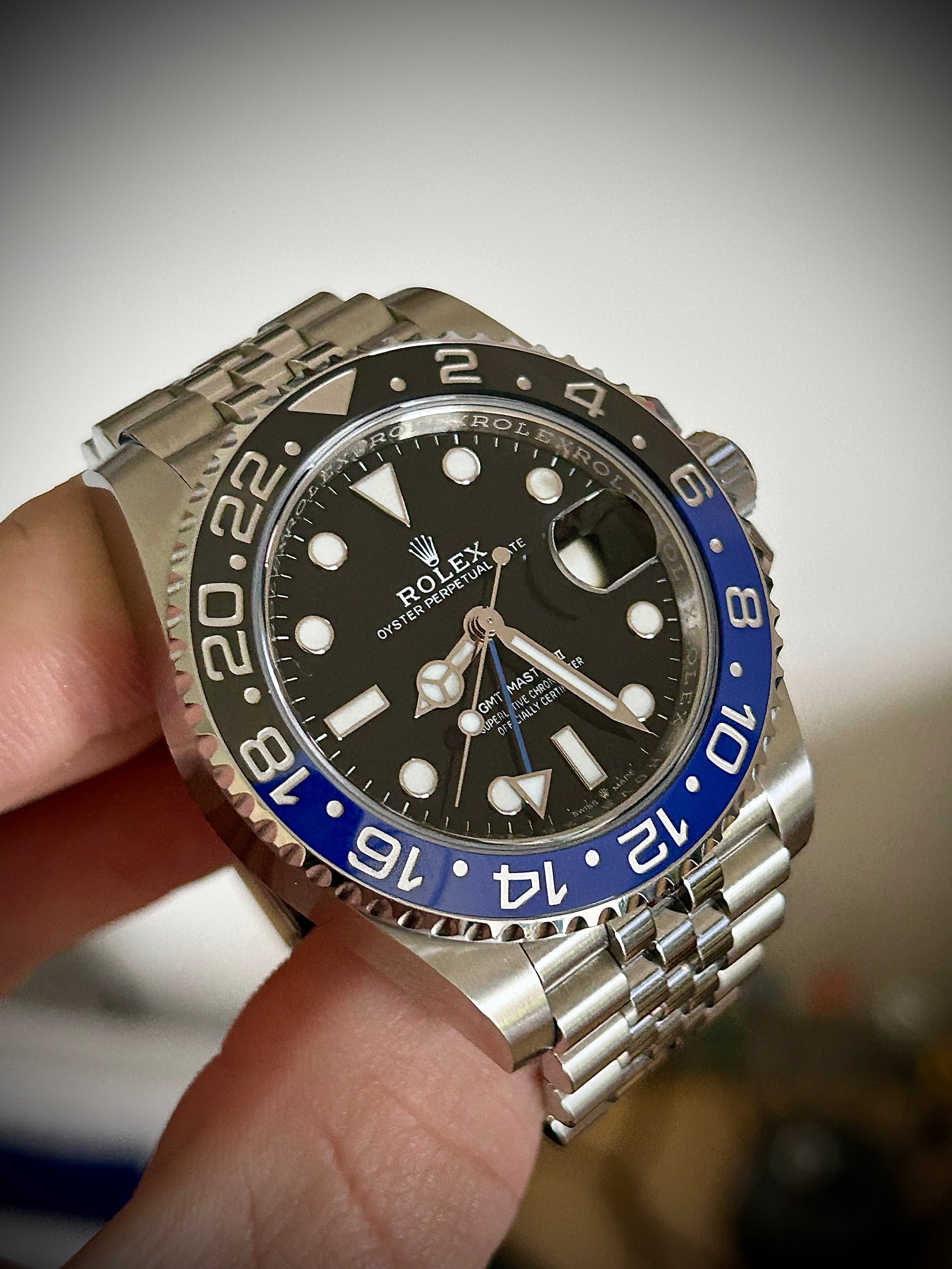 2022 ROLEX GMT MASTER II, BATGIRL, 126710BLNR, FULL SET, INC GST