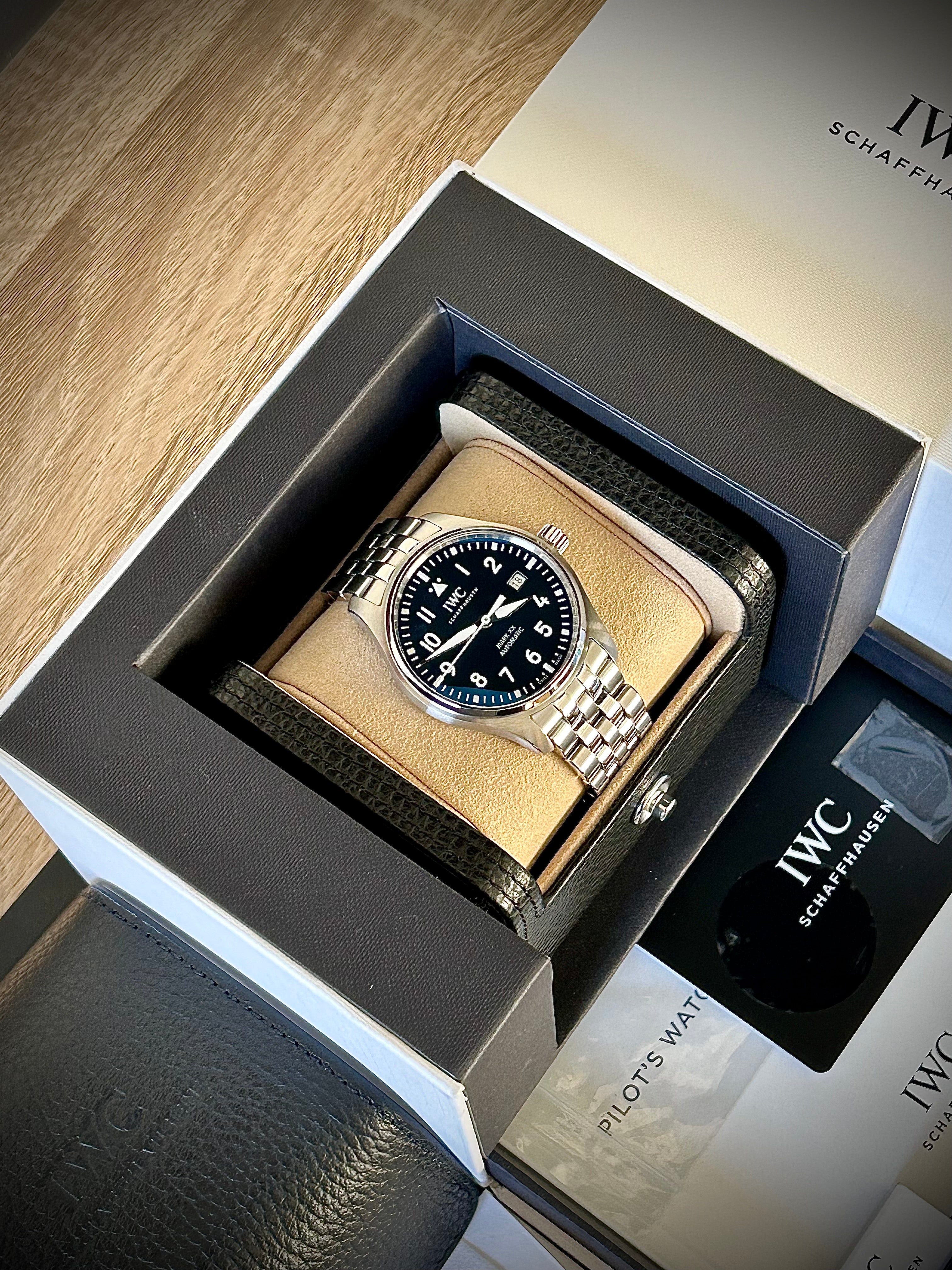 2024 IWC PILOT’S WATCH MARK XX, BLUE DIAL, IW328204, FULL SET, INC GST