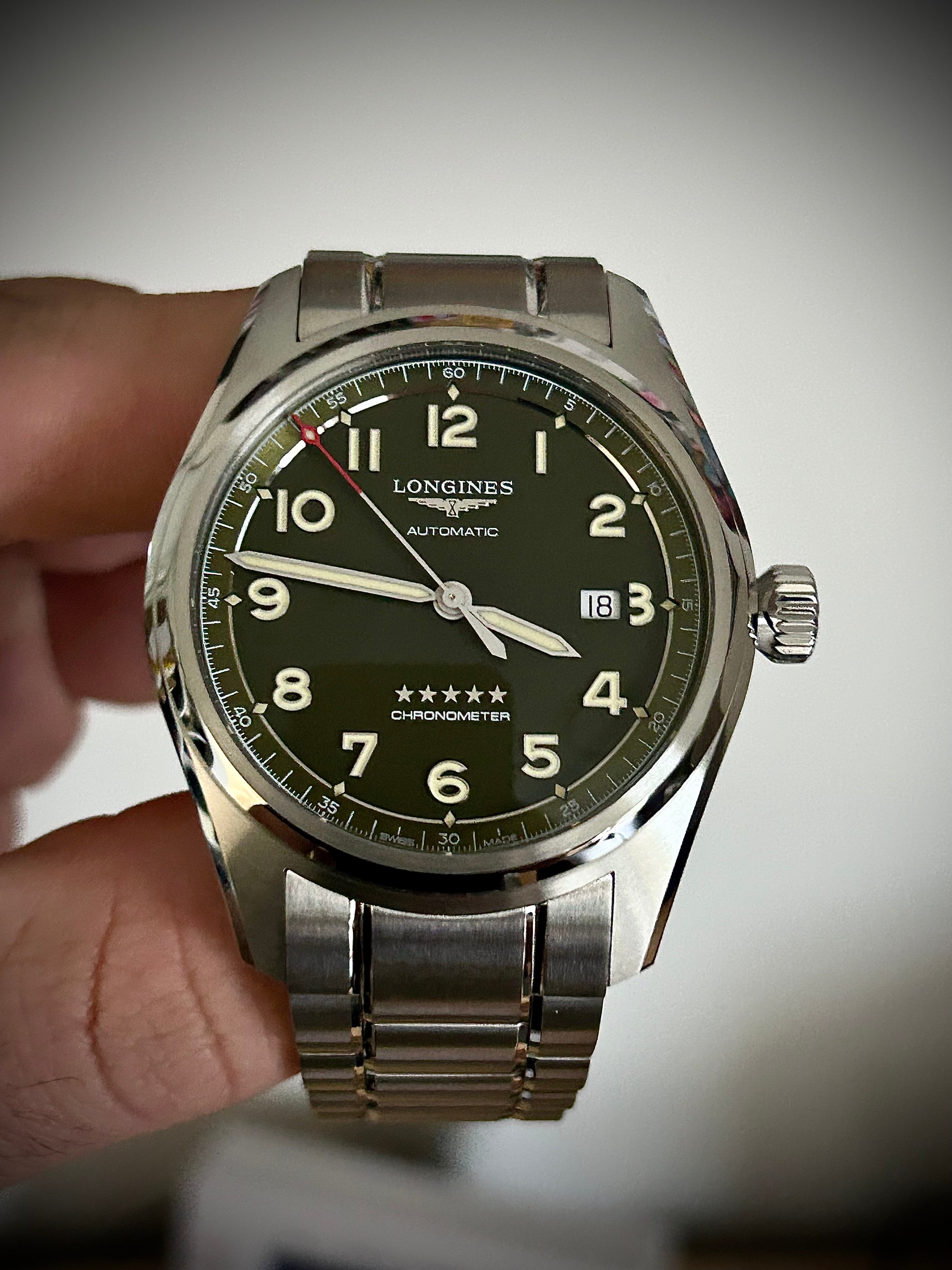 2025 LONGINES SPIRIT, GREEN DIAL, BRAND NEW, FULL SET, INC GST