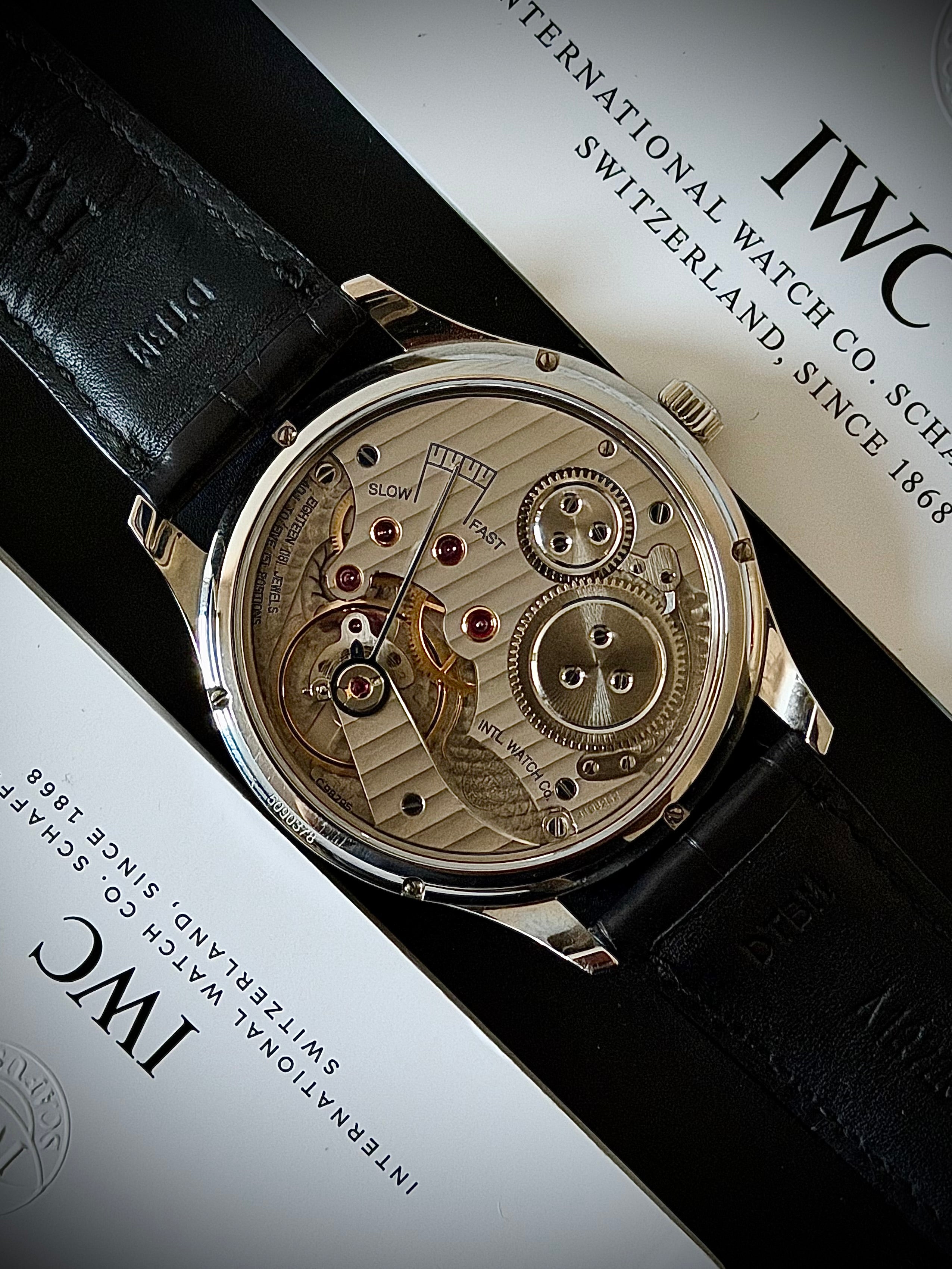 2013 IWC PORTUGUESE HAND-WOUND, IW545408, BOX & PAPERS, WITH ORIGINAL INVOICE, INC GST