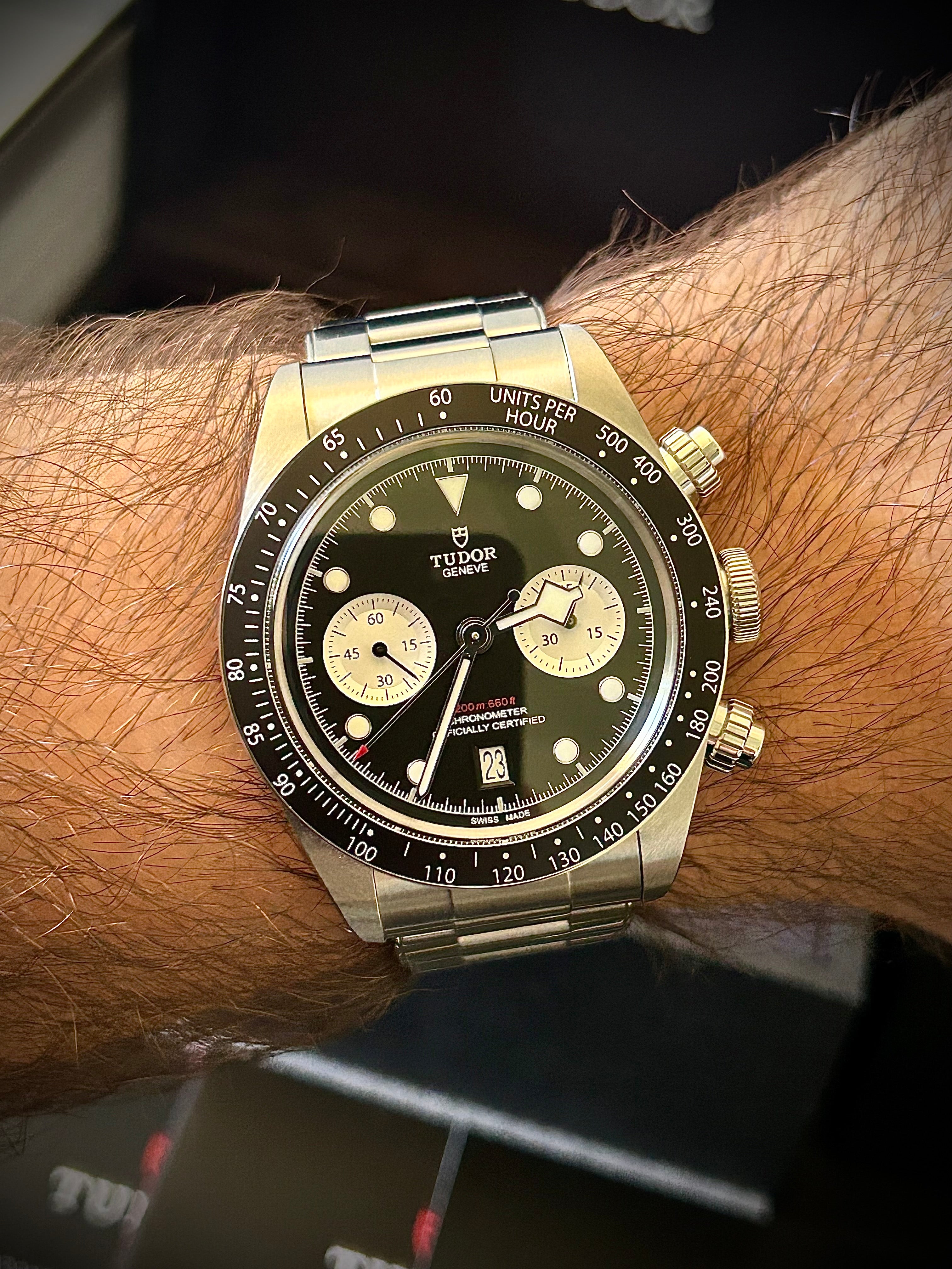 2022 TUDOR BLACK CHRONO REVERSE PANDA, FULL SET, INC GST