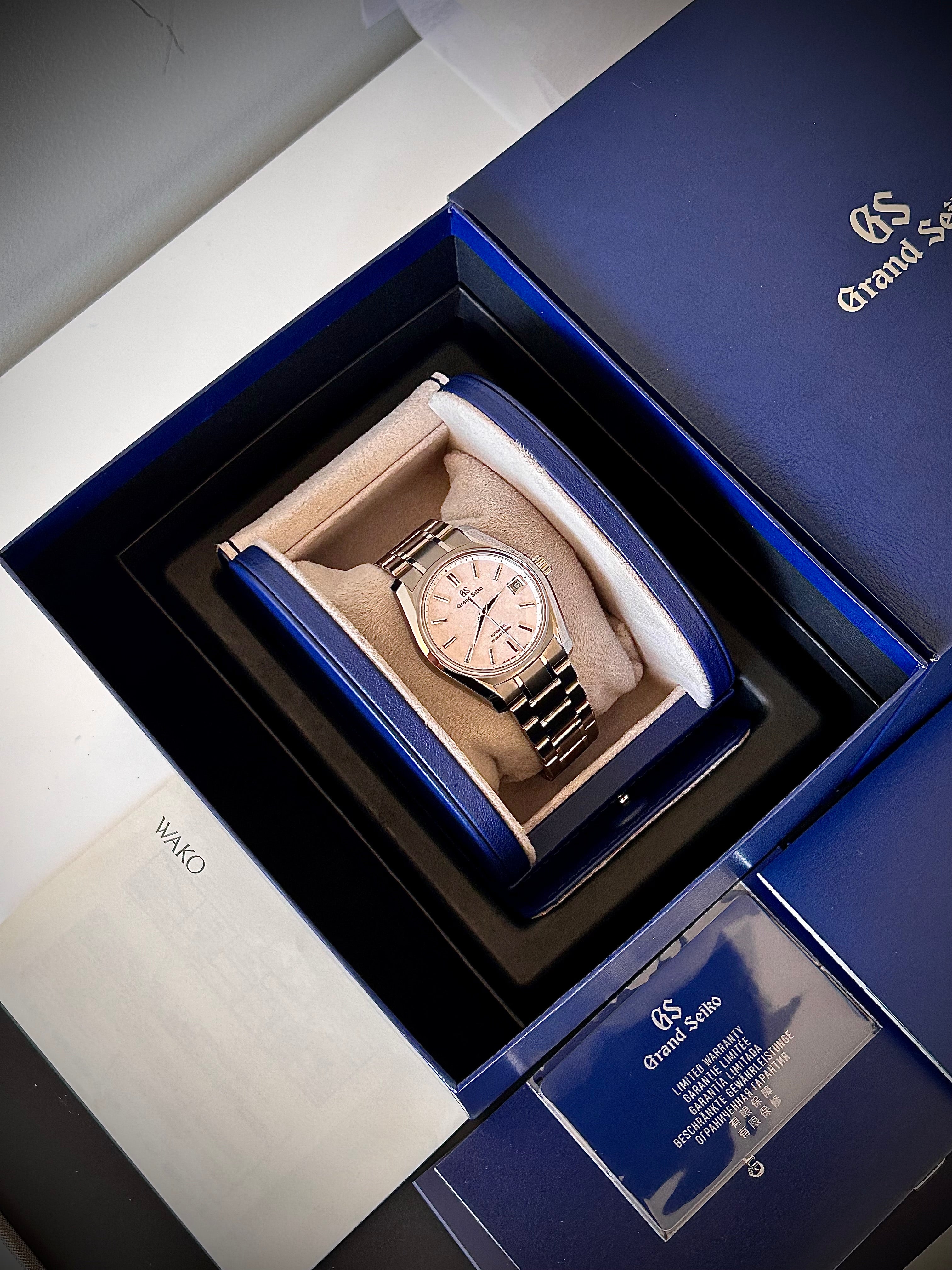 2025 GRAND SEIKO HERITAGE, SAKURA KAKUSHI, SBGH341, FULL SET, INC GST