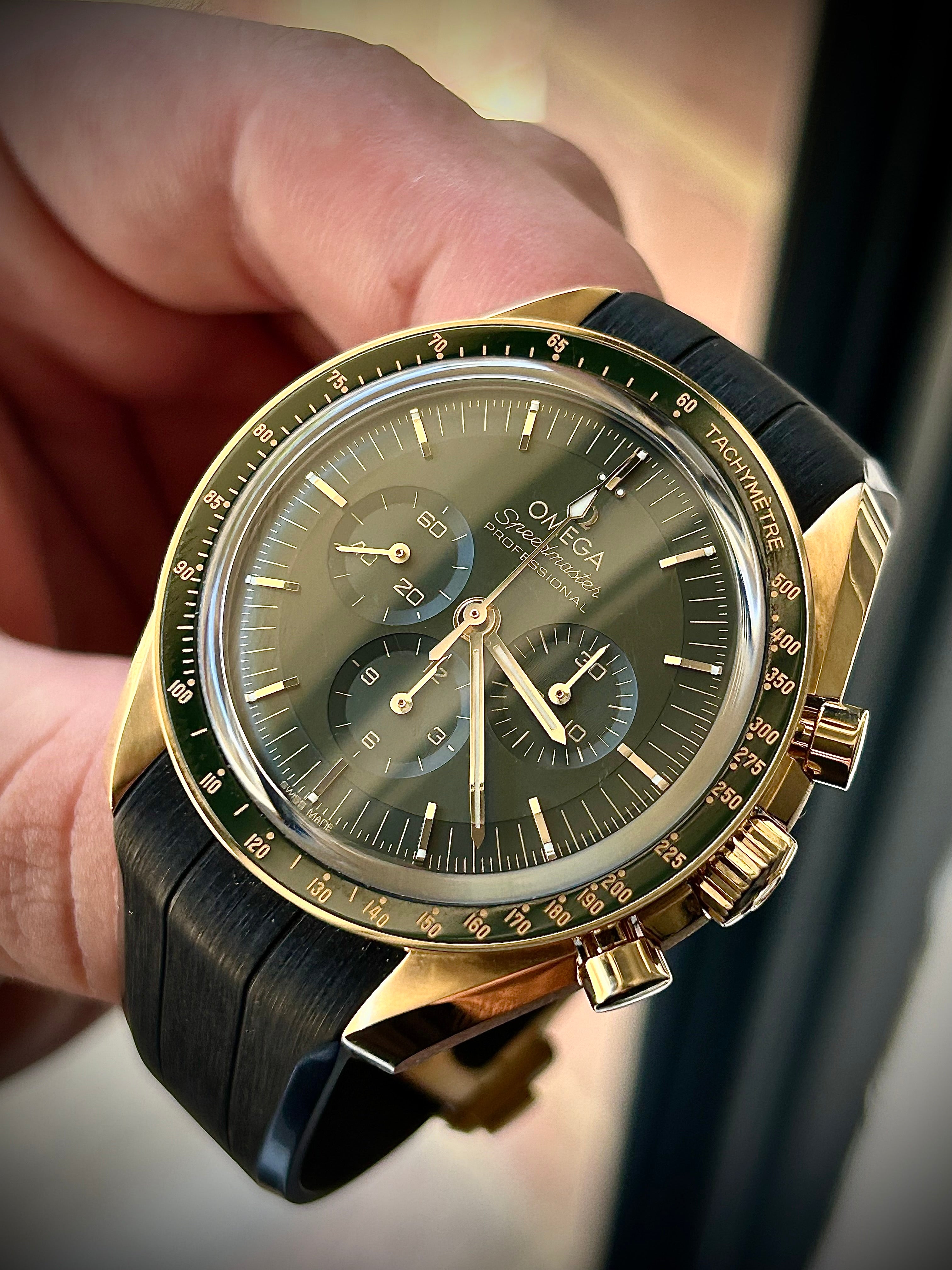 2023 OMEGA SPEEDMASTER MOONSHINE GOLD, FULL SET, INC GST