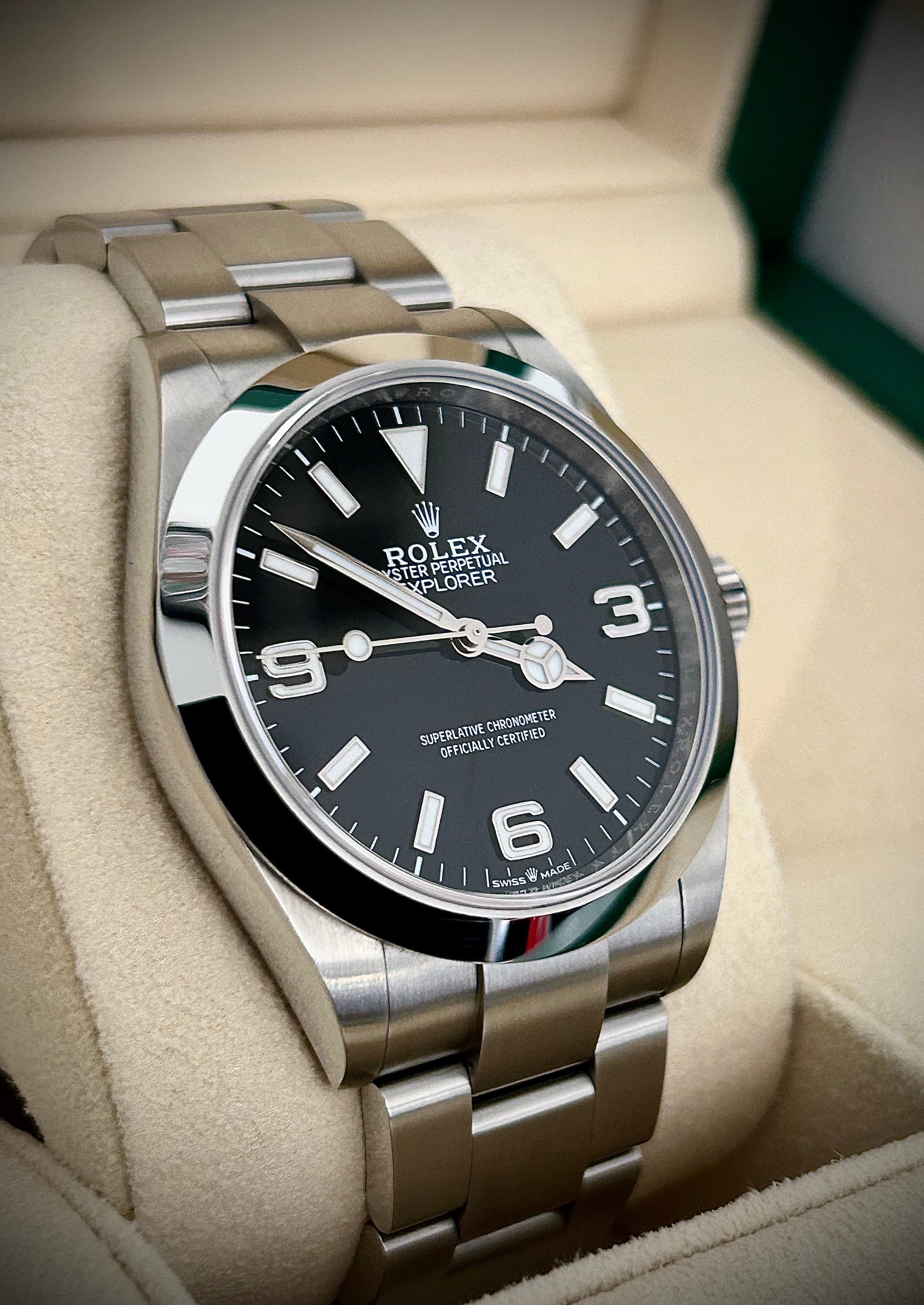 2024 ROLEX EXPLORER, 224270, FULL SET, INC GST