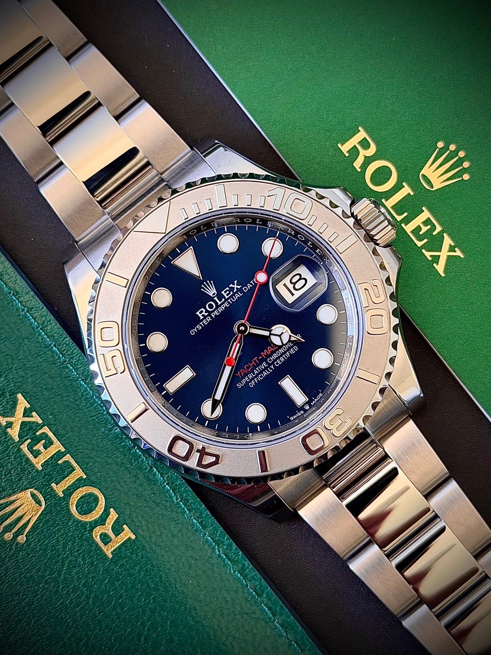 2023 ROLEX YACHT-MASTER 40, BLUE DIAL, 126622, BOX AND PAPERS, INC GST