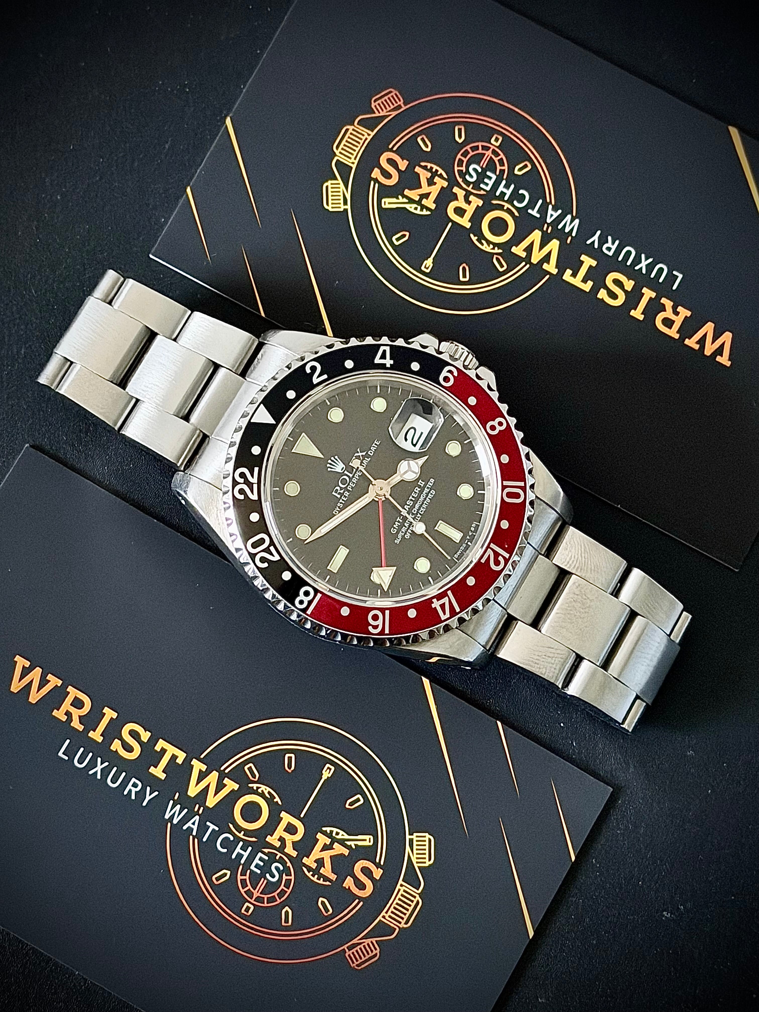 1991 ROLEX GMT-MASTER II “COKE”, 16710, WATCH ONLY, INC GST