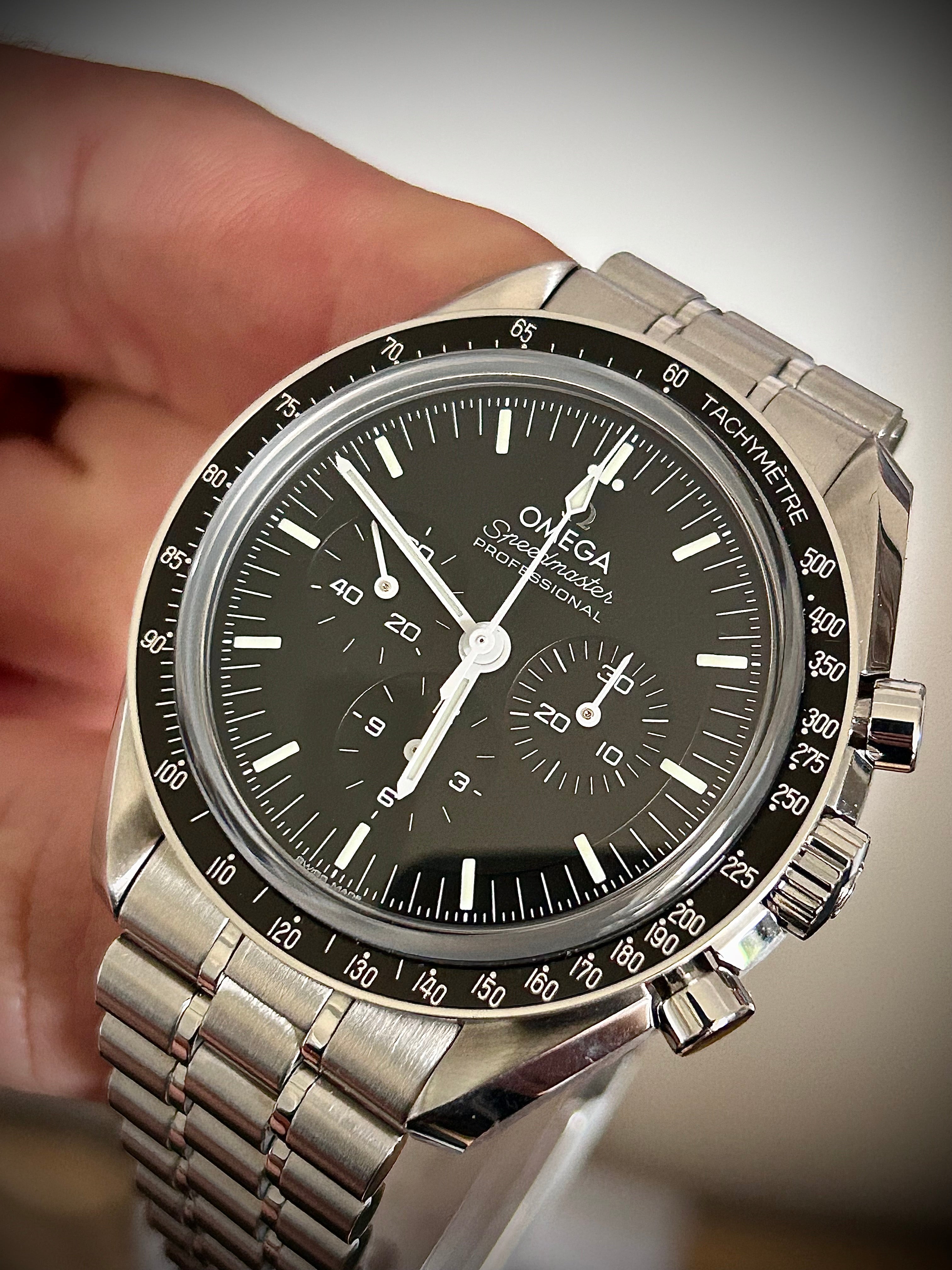 2024 OMEGA SPEEDMASTER PROFESSIONAL, SAPPHIRE SANDWICH , BOX AND PAPERS, INC GST