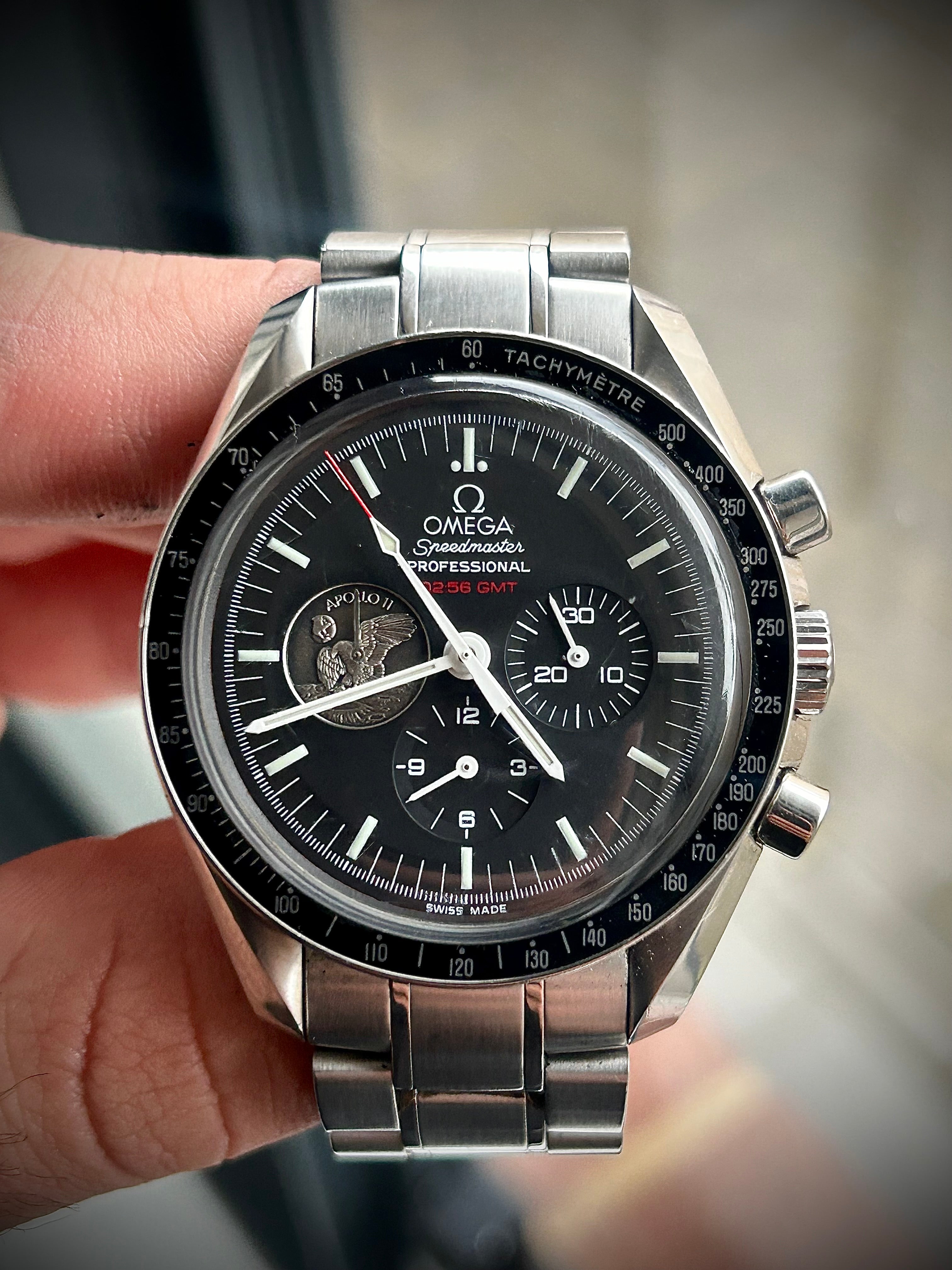 2009 OMEGA SPEEDMASTER MOONWATCH APOLLO 11, FULL SET, INC GST