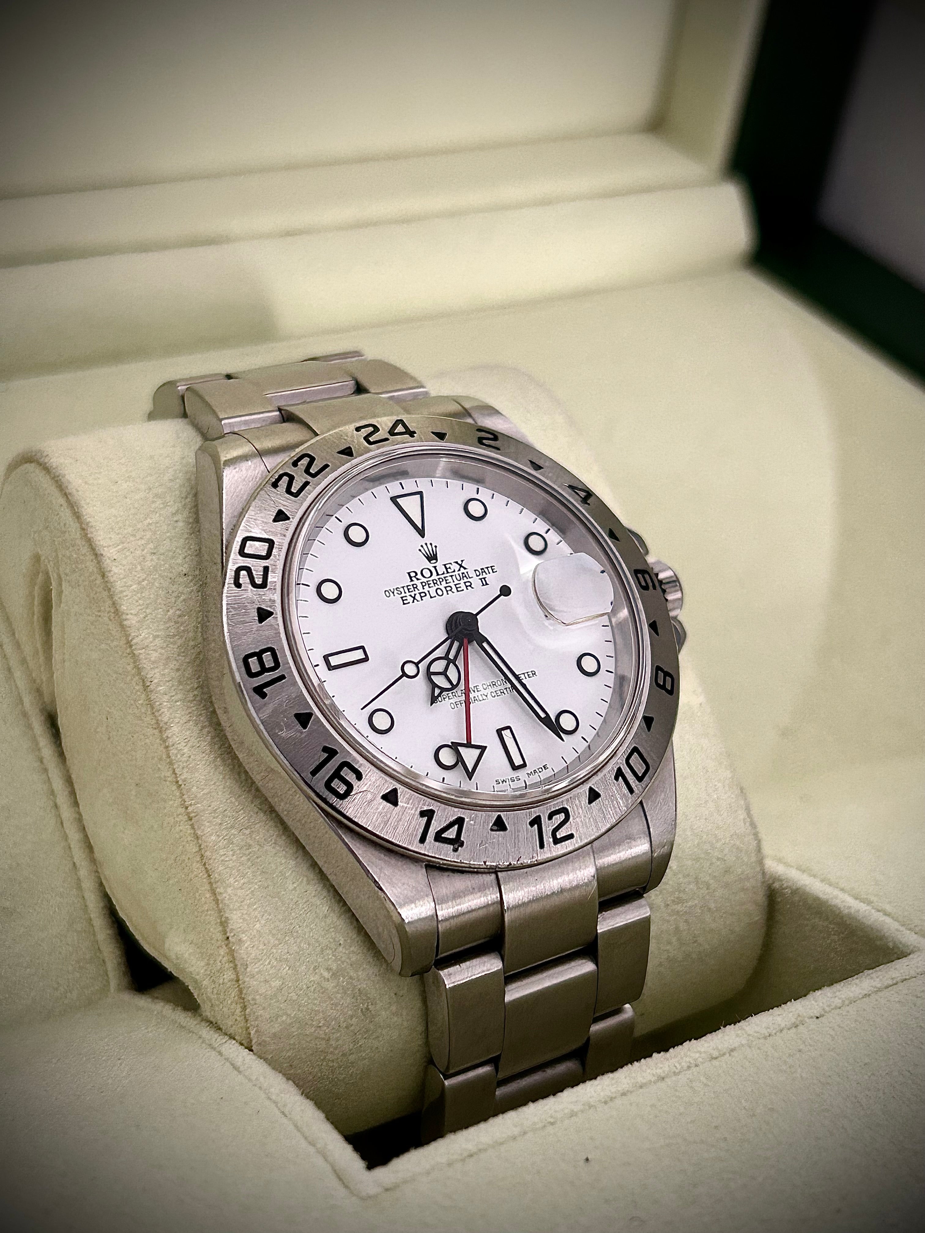 2007 ROLEX EXPLORER II “POLAR” 16570, BOX AND PAPERS, WITH RSC INC GST