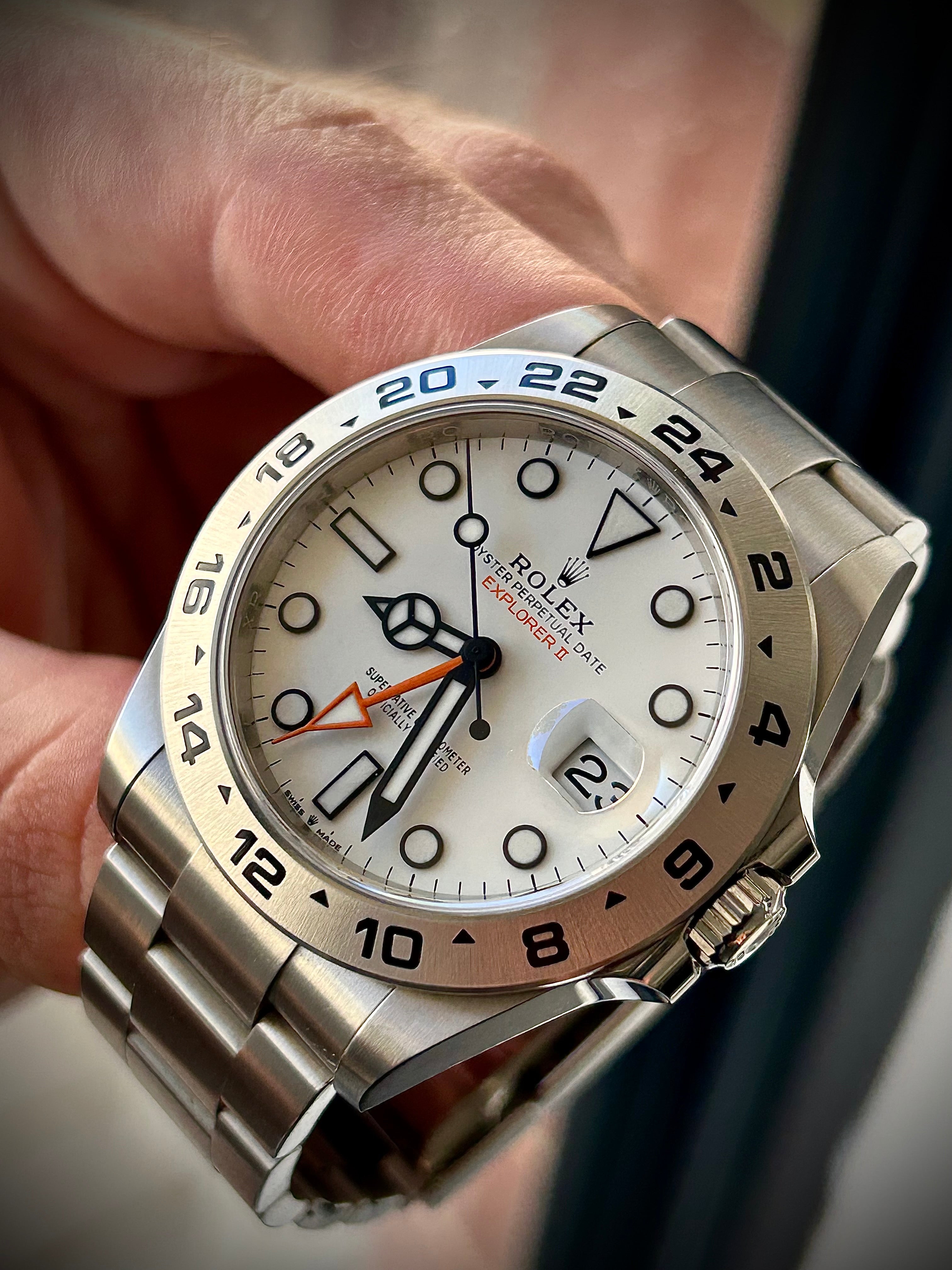 2022 ROLEX EXPLORER II “POLAR” 226570, FULL SET, INC GST