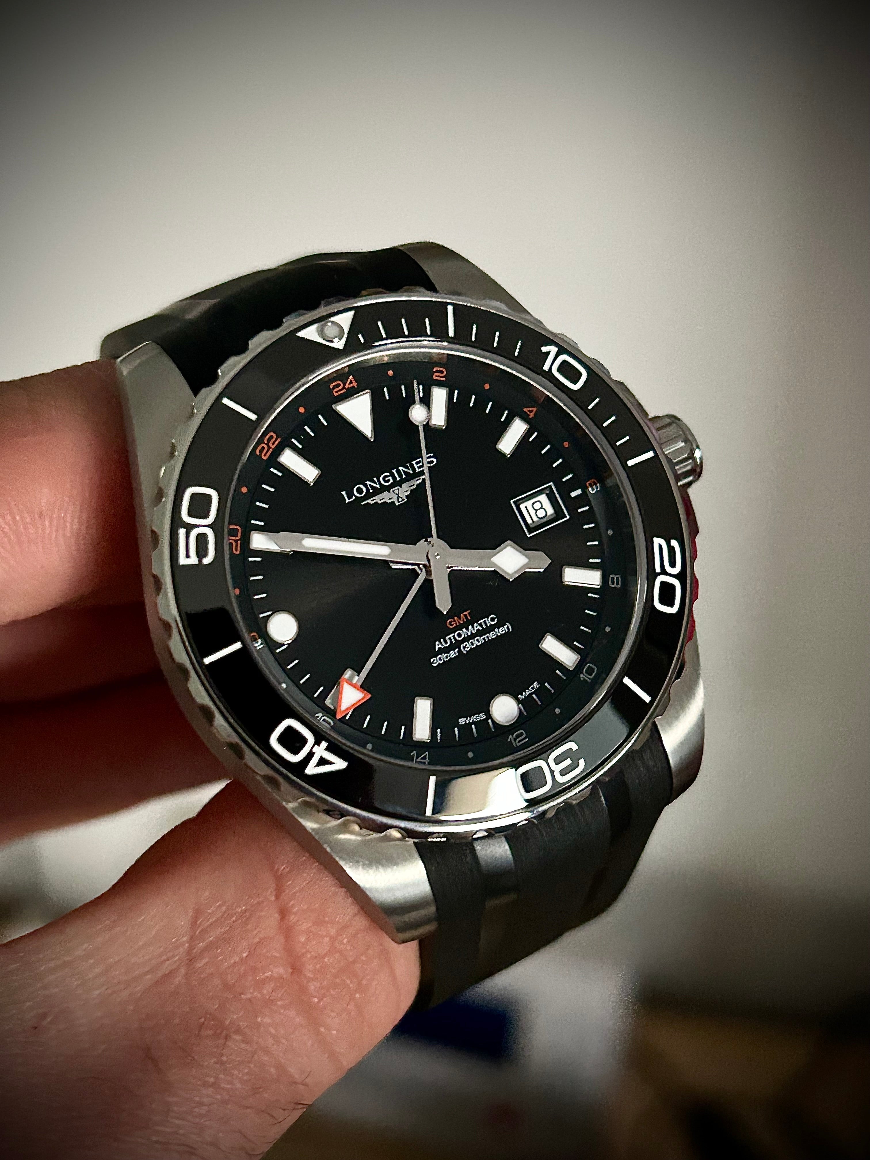 2025 LONGINES HYDROCONQUEST GMT, 43MM, FULL SET, INC GST