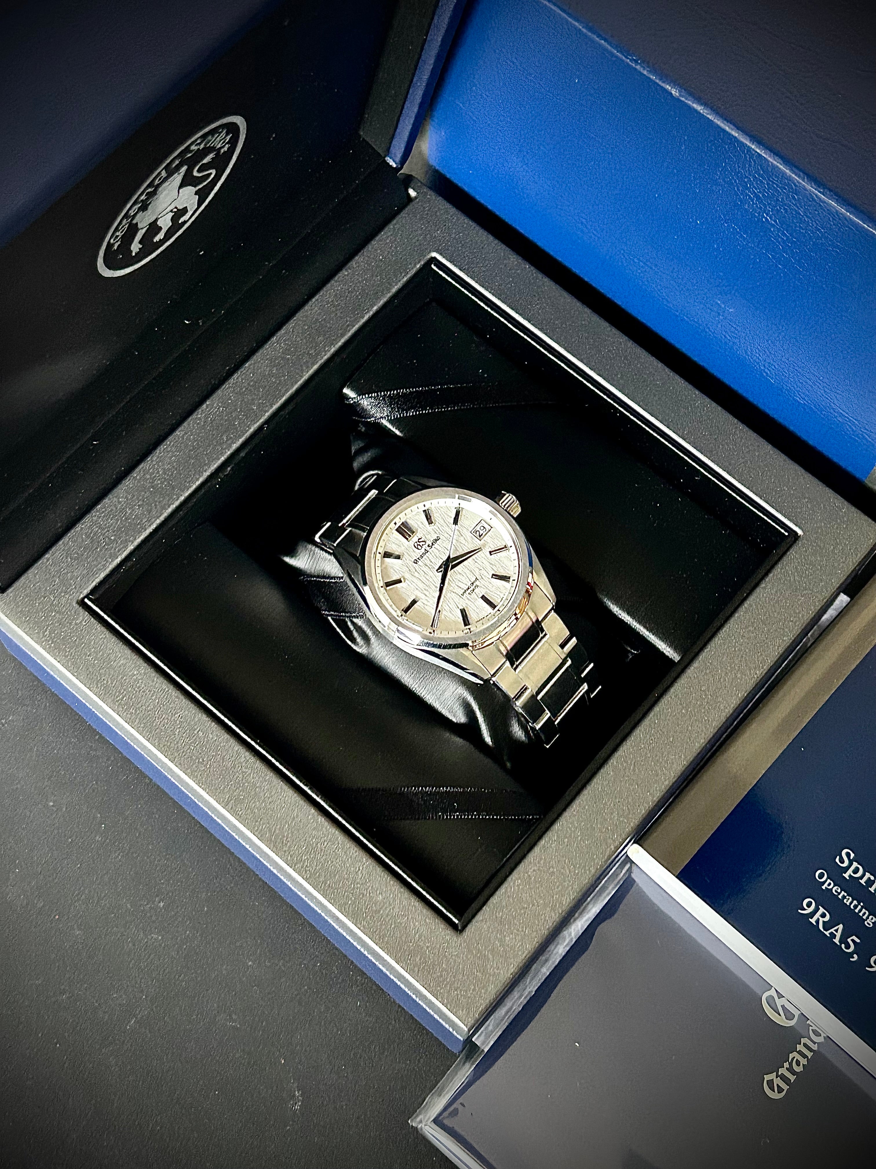 2024 GRAND SEIKO EVOLUTION 9 SPRING DRIVE, WHITE BIRCH, SLGA009, FULL SET, INC GST